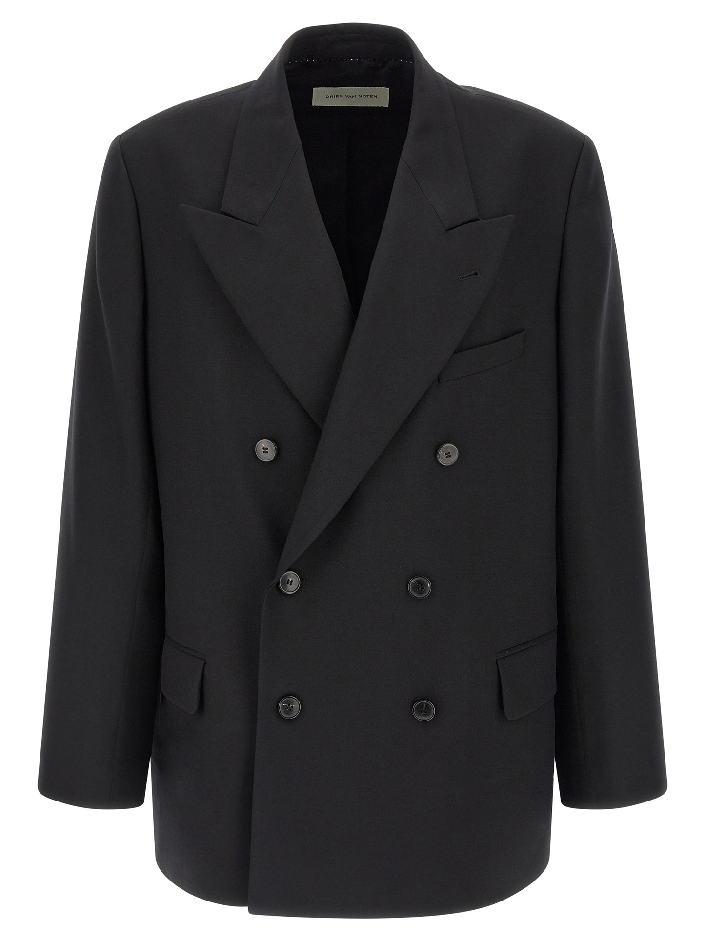 Dries Van Noten Black Wool Blazer