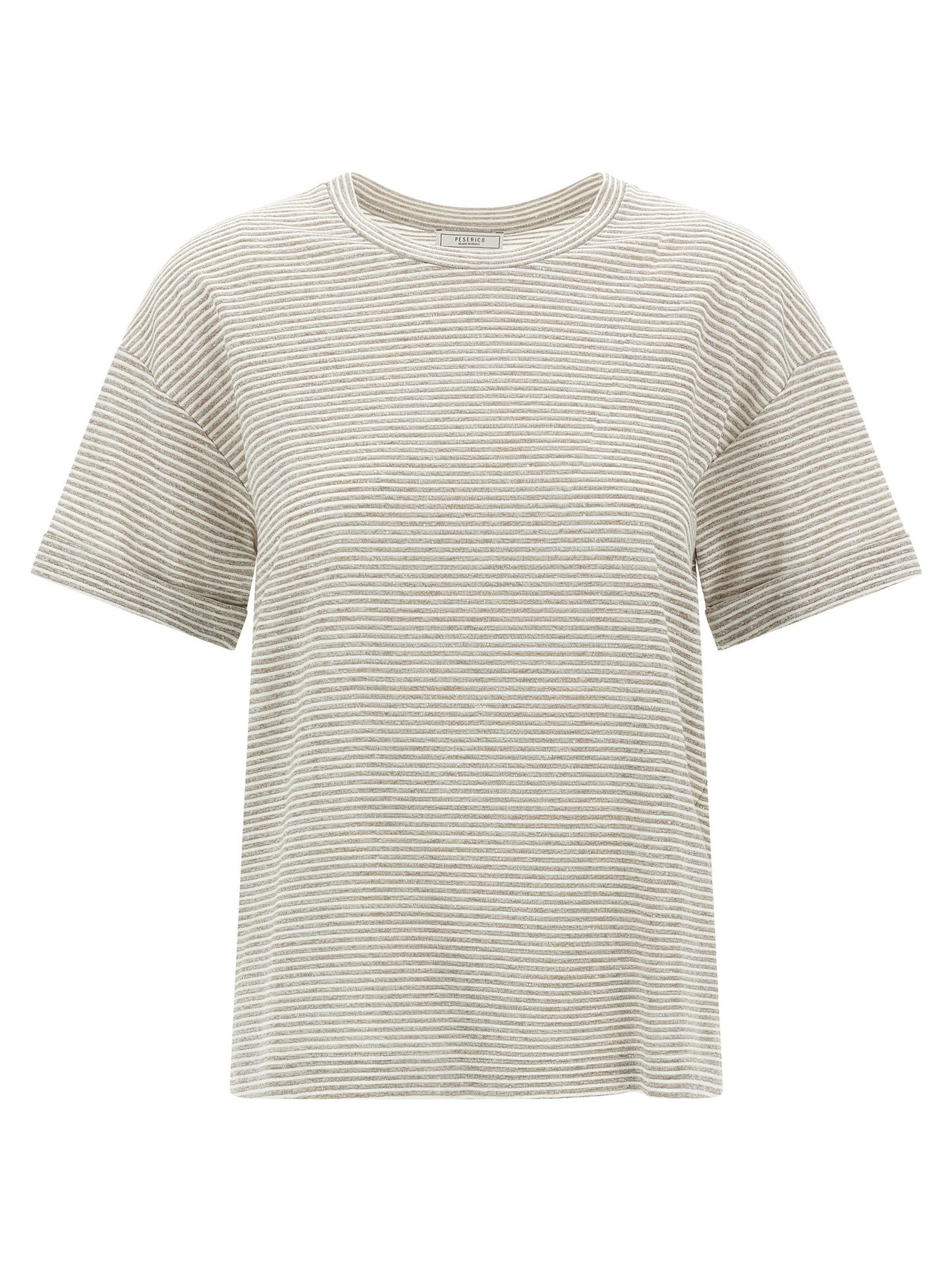 Peserico Beige Linen T-Shirt