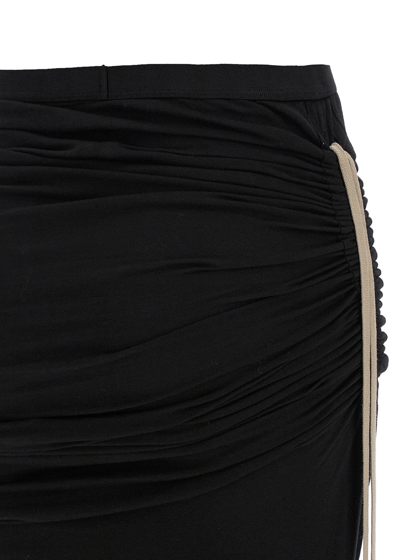DRKSHDW Black Cotton Mini Skirt
