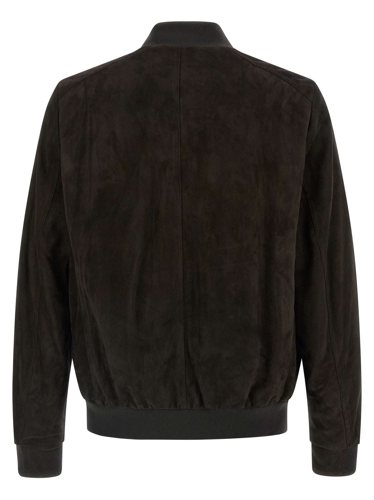 MooRER Brown Lamb Leather Leather Jacket