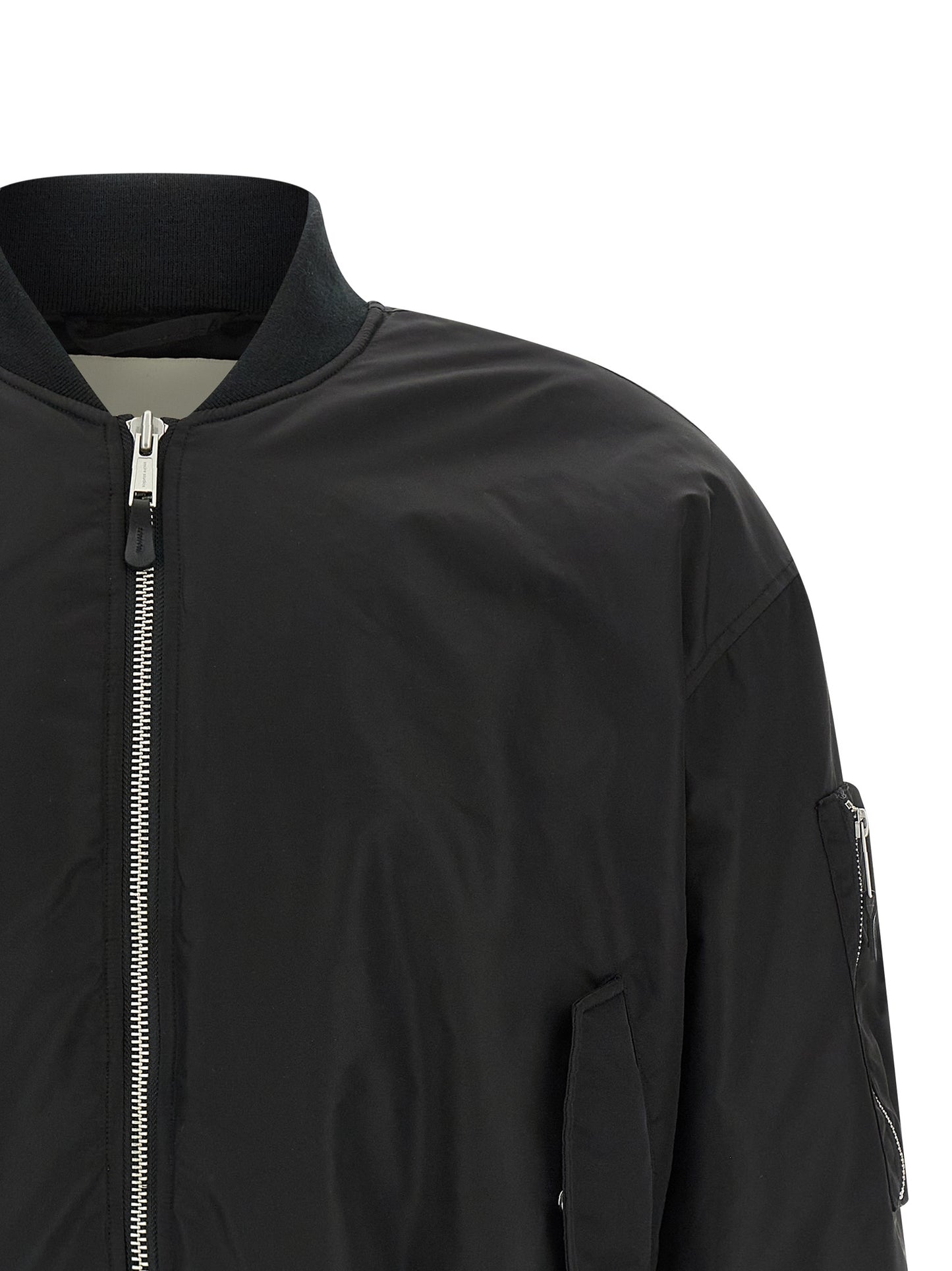 Entire Studios Black Nylon Bomber