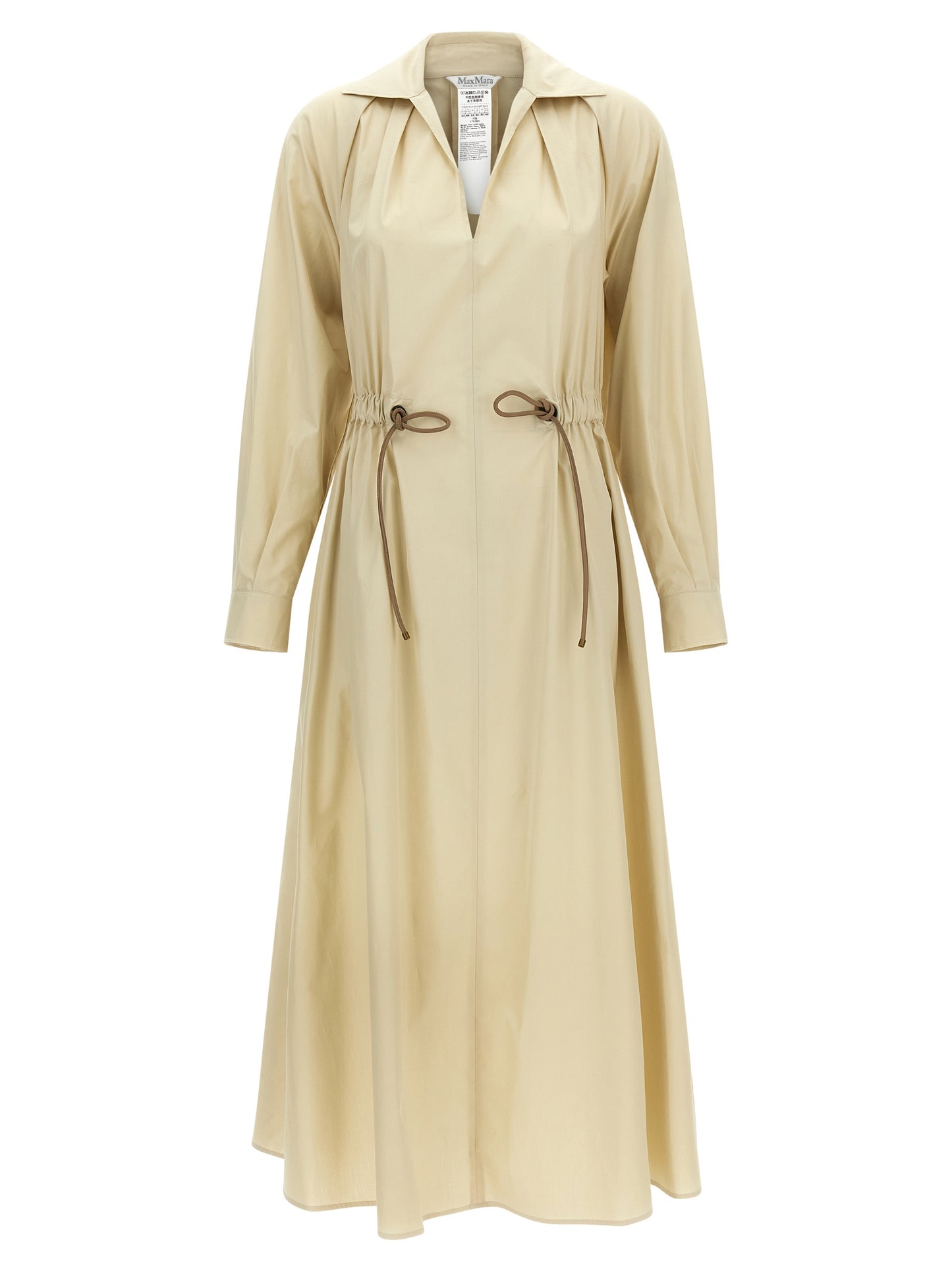 Max Mara Beige Cotton Long Dress
