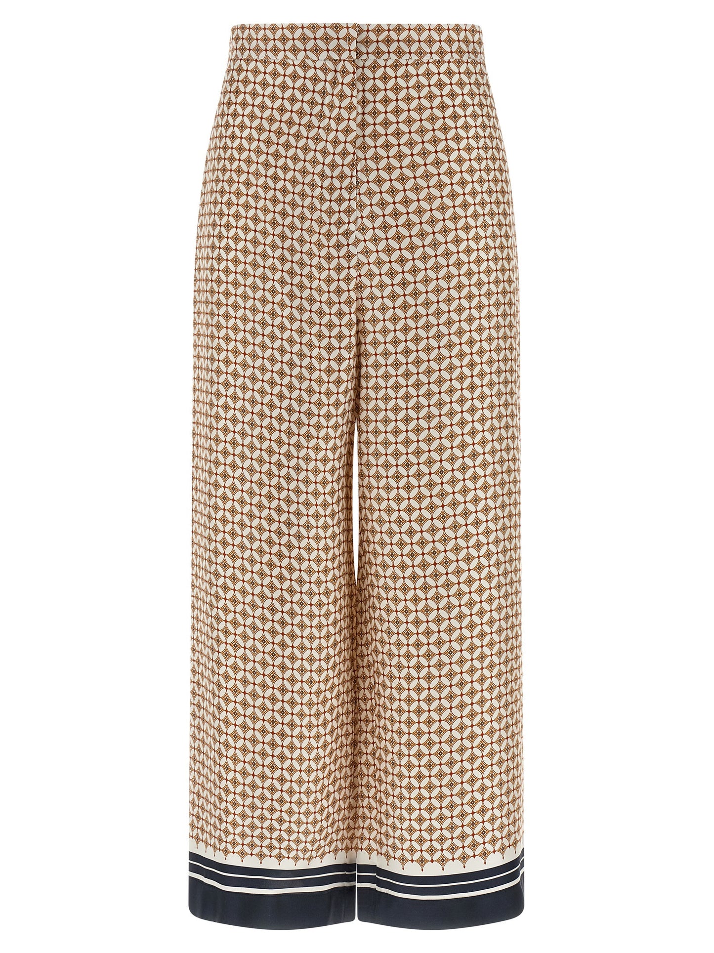 Max Mara Blue Silk Pants