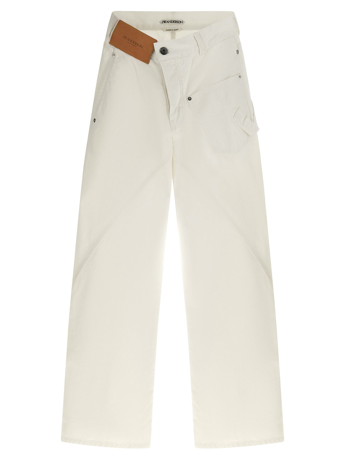J.W.Anderson White Cotton Jeans Denim