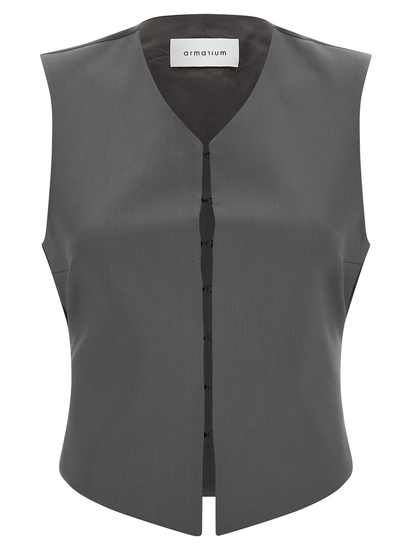 Armarium Gray Virgin Wool Sleeveless Jacket