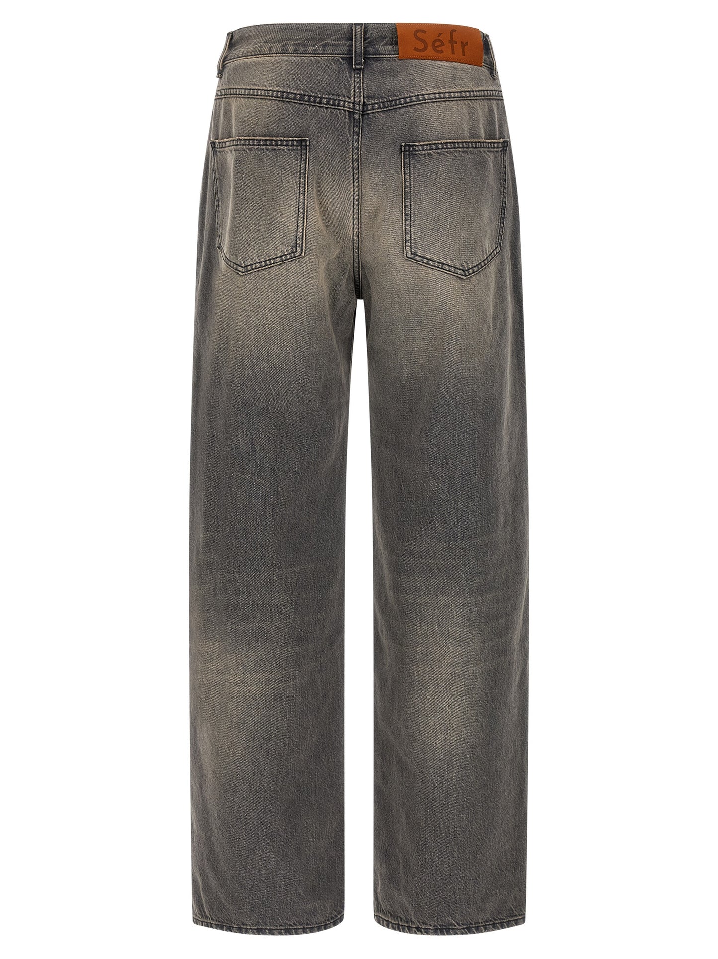SÉFR Black Cotton Jeans Denim