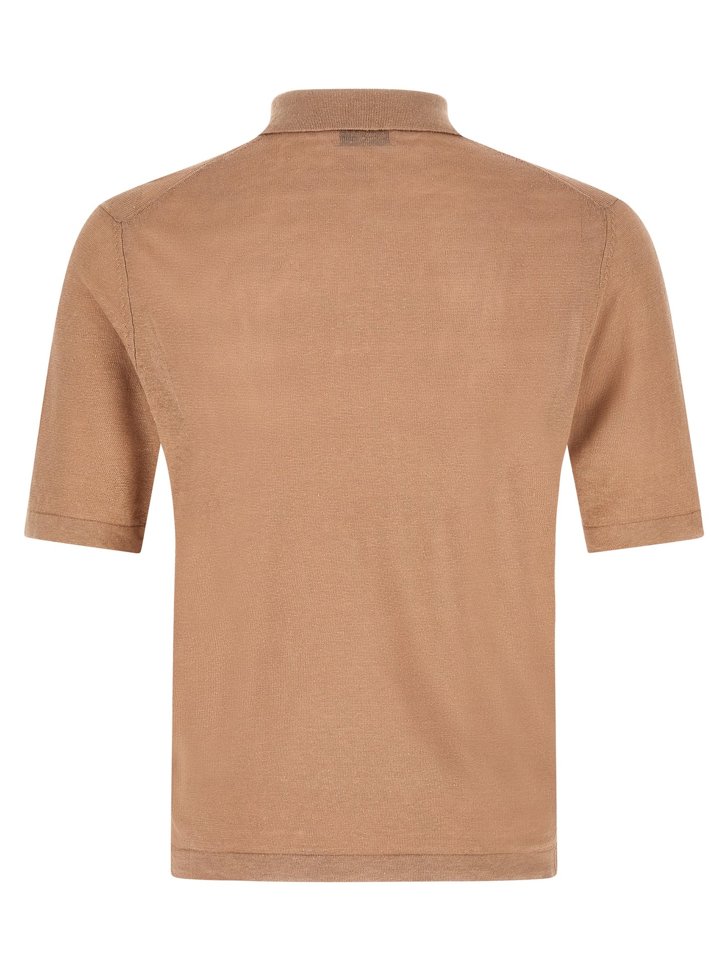 Ballantyne Beige Linen Polo Shirt
