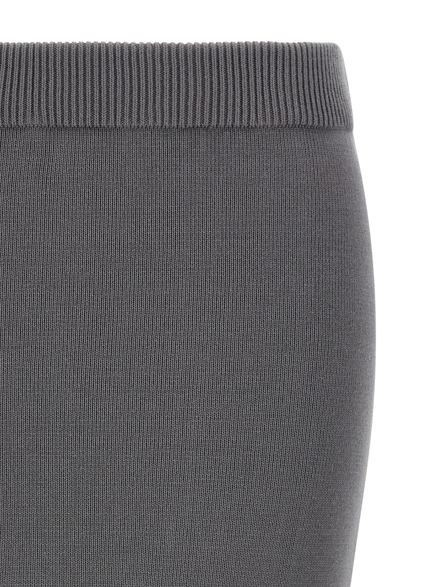 Entire Studios Gray Cotton Midi Skirt