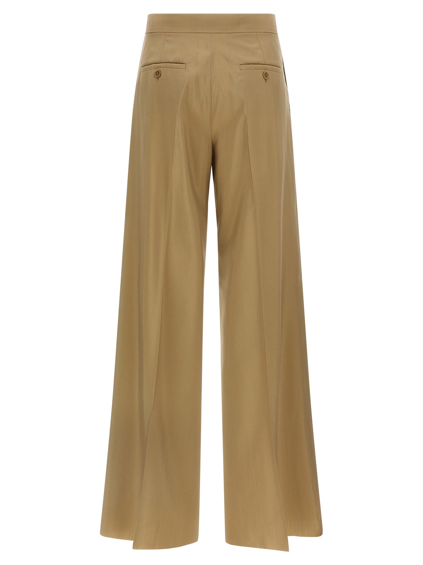 Max Mara Beige Virgin Wool Dress Pants