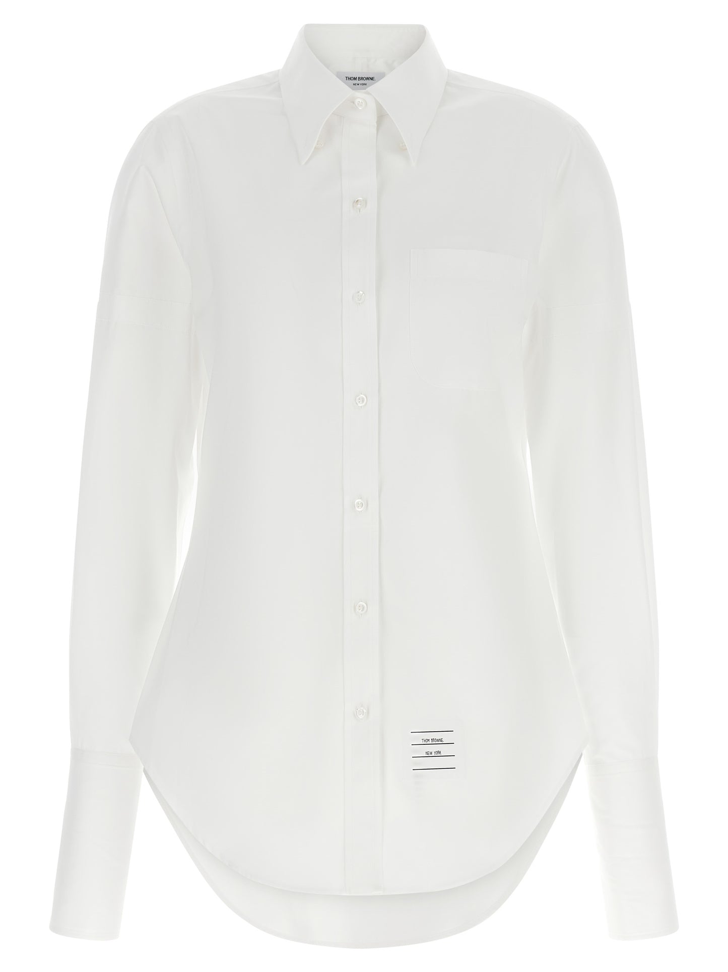 Thom Browne White Cotton Blouse