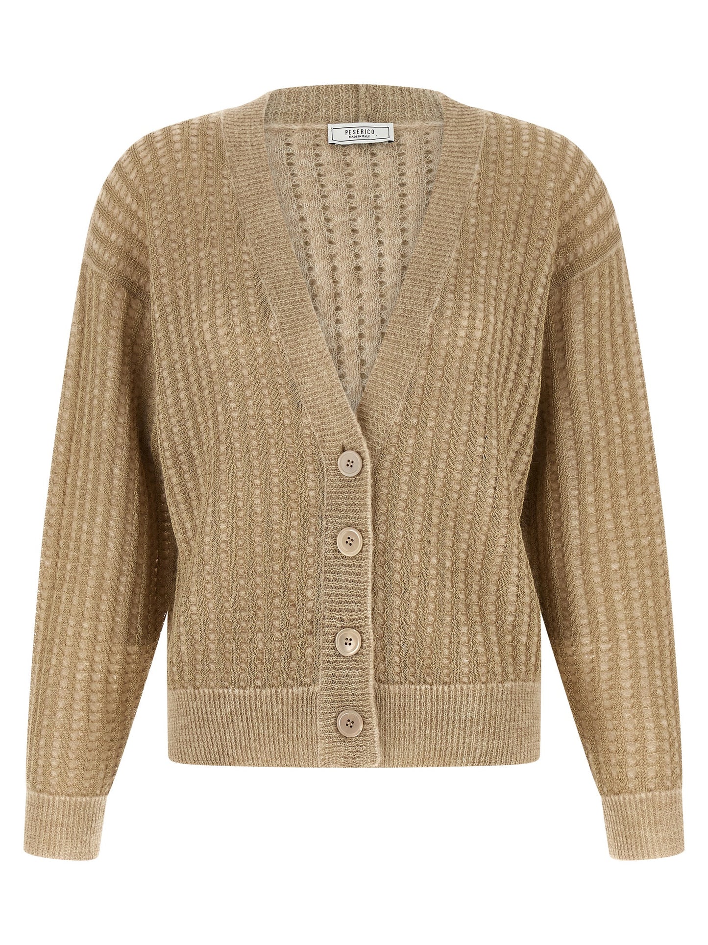 Peserico Beige Viscose Cardigan