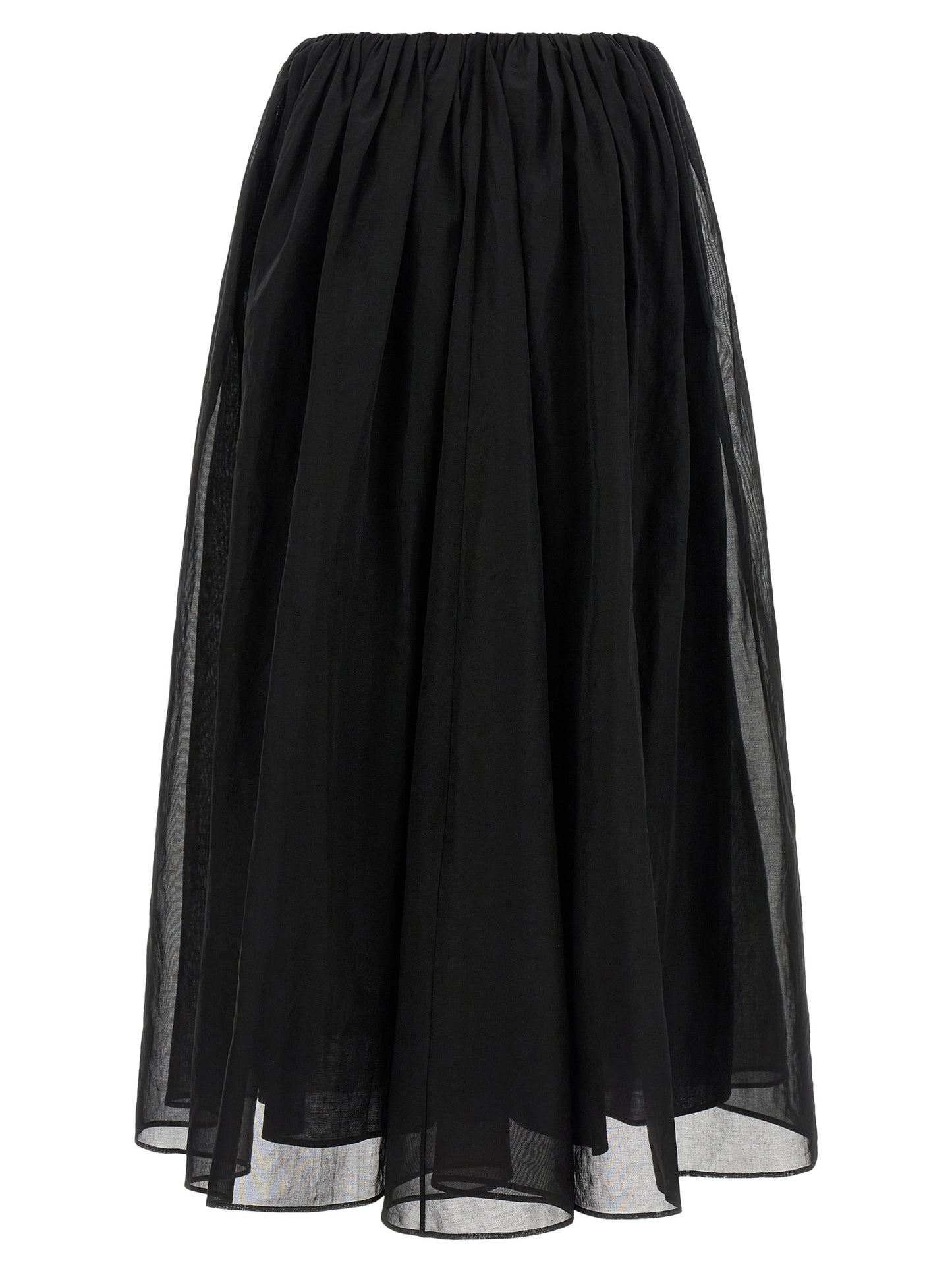 Brunello Cucinelli Black Cotton Mini Skirt