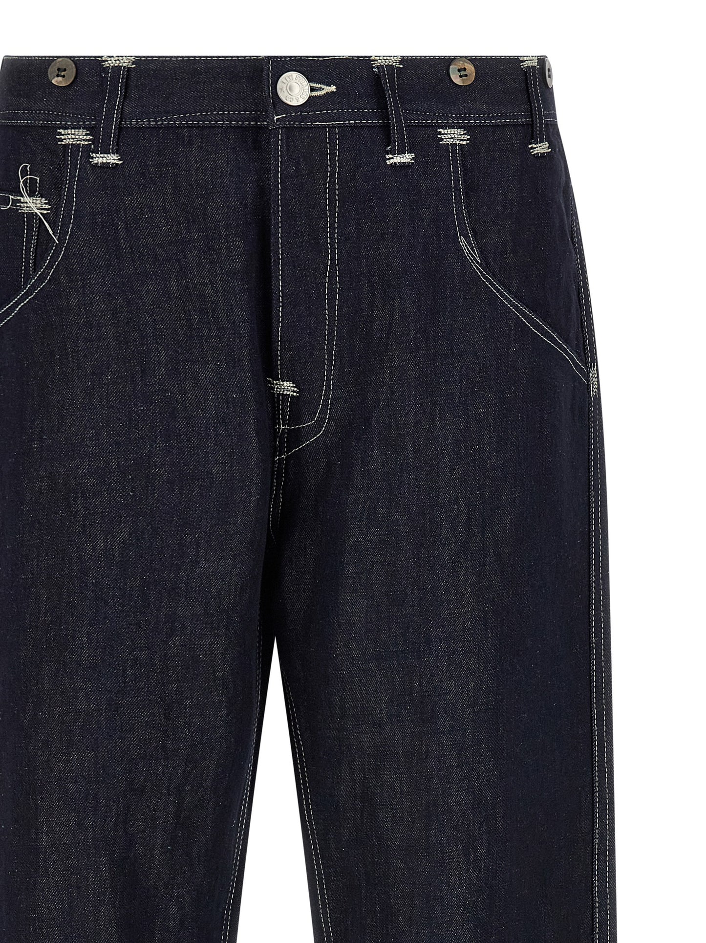 Junya Watanabe Blue Cotton Straight-Leg Jeans