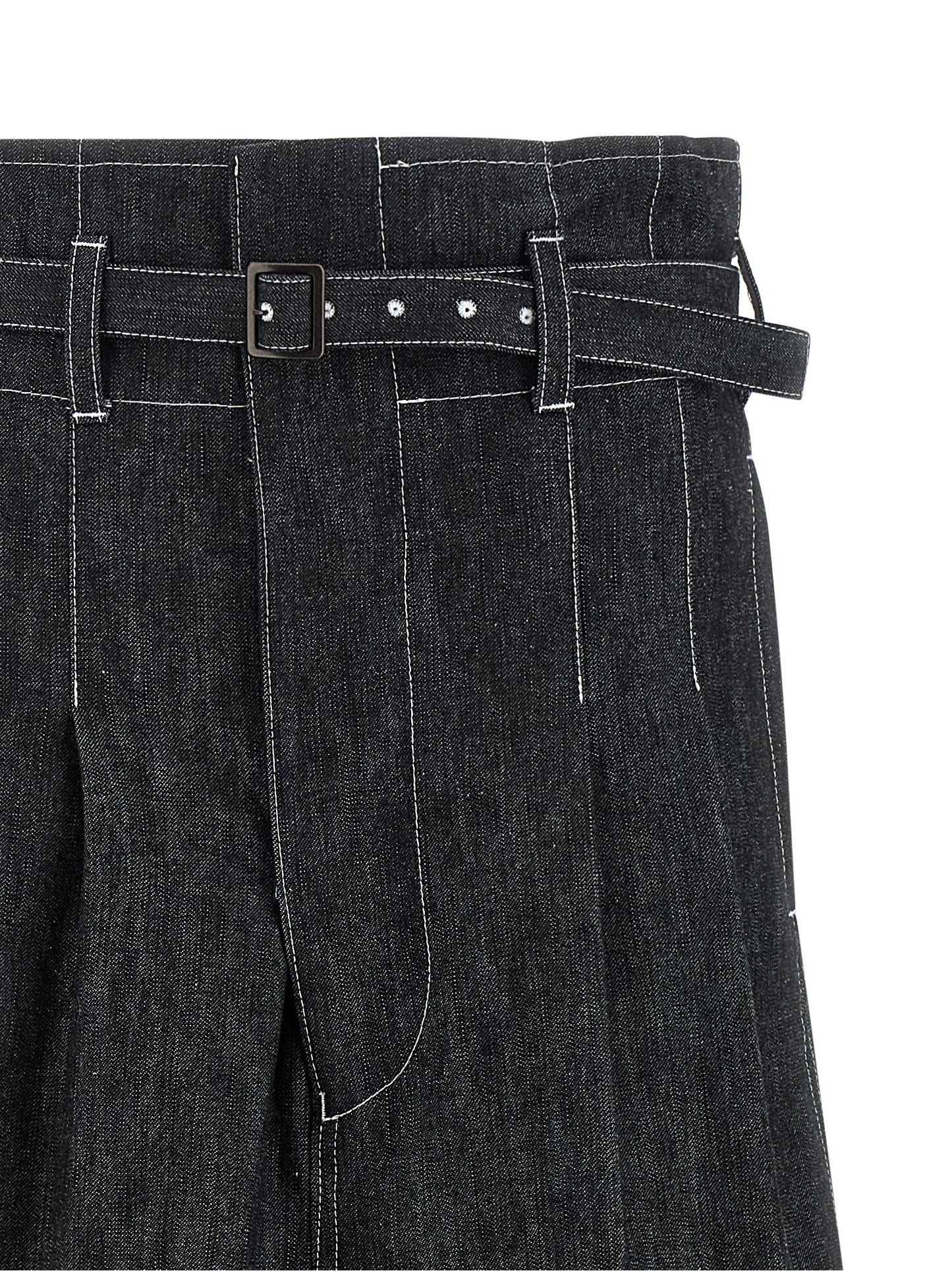 Junya Watanabe Black Cotton Bermuda Shorts
