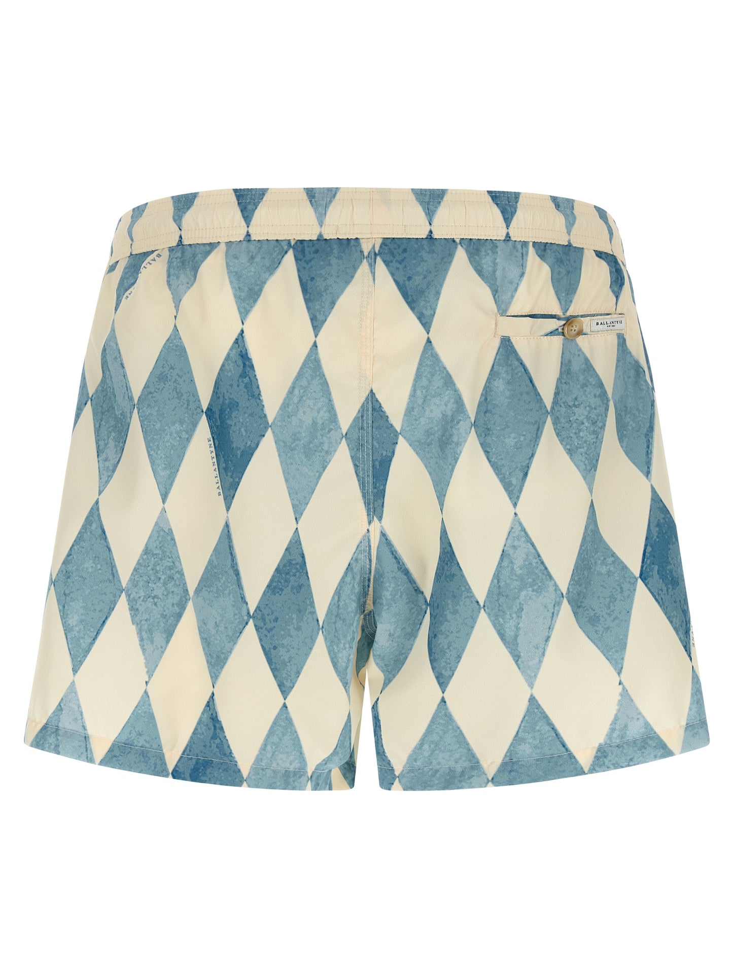 Ballantyne Blue Polyester Swim Shorts