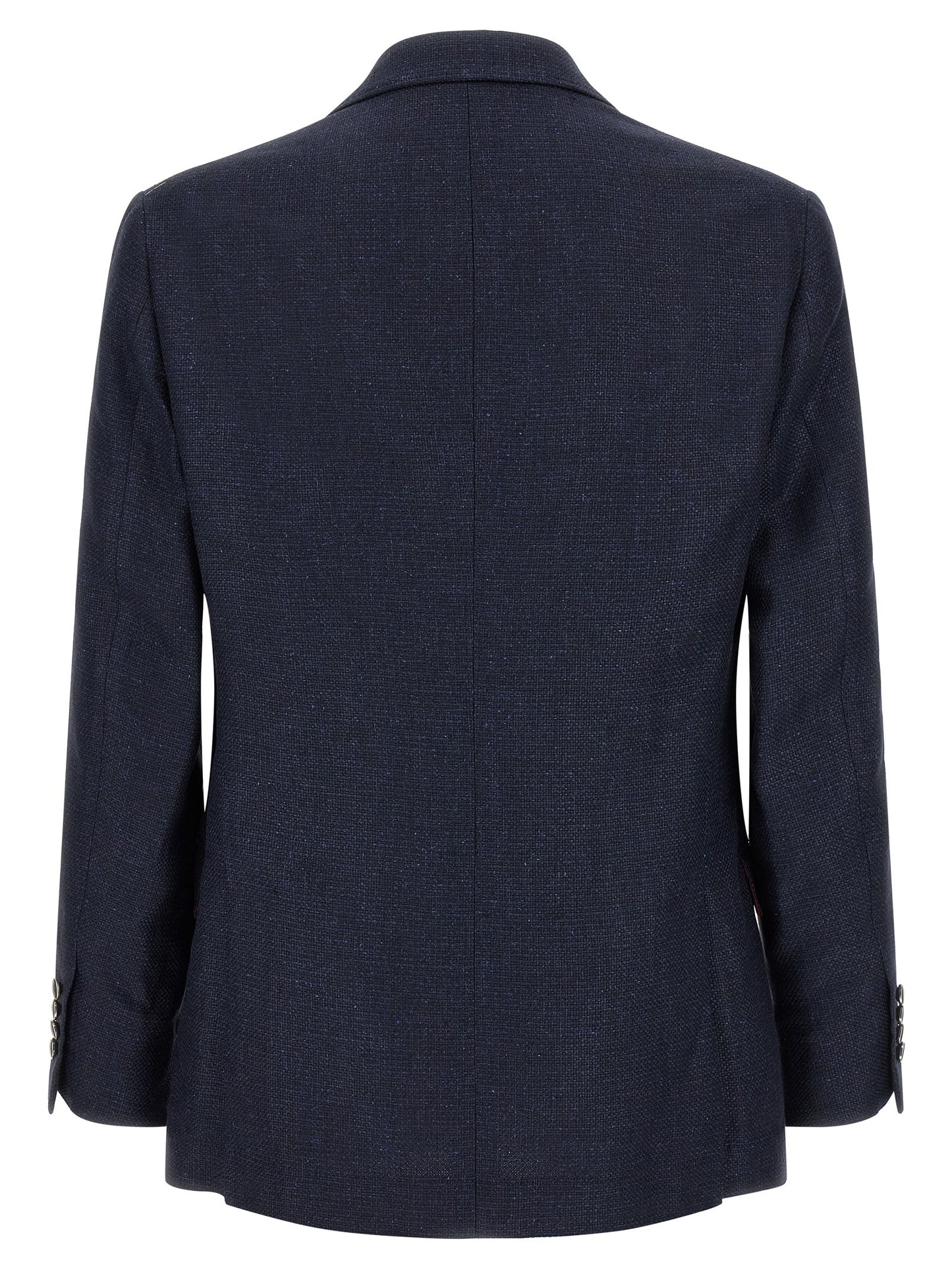Brunello Cucinelli Blue Silk Two-Piece Suit
