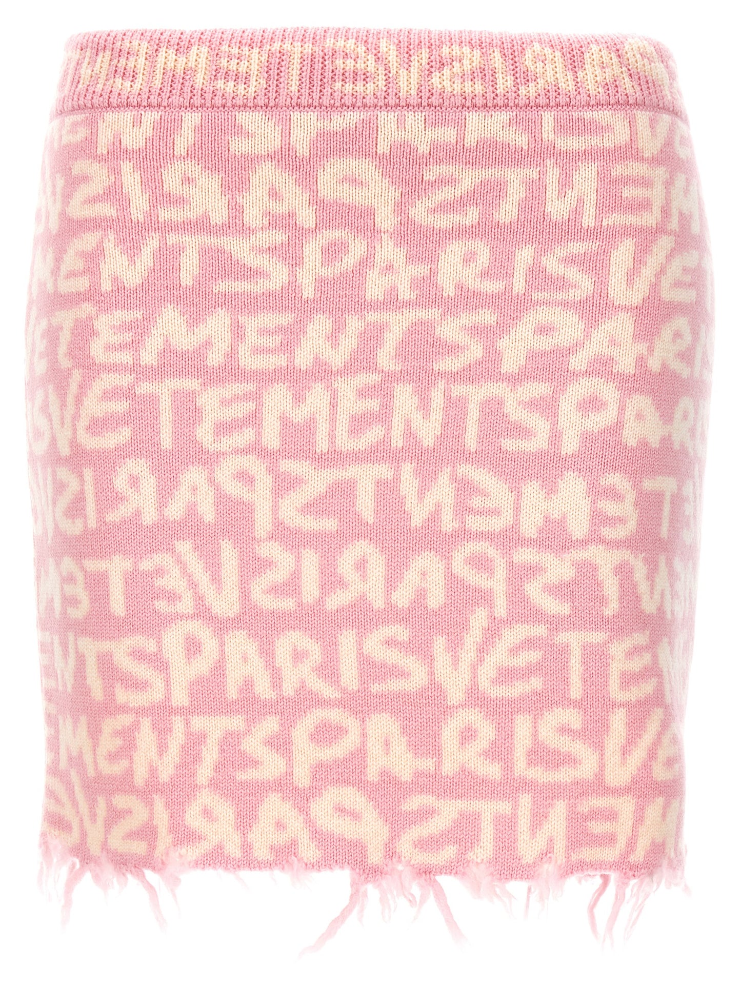 Vetements Multicolor Merino Wool Long Skirt