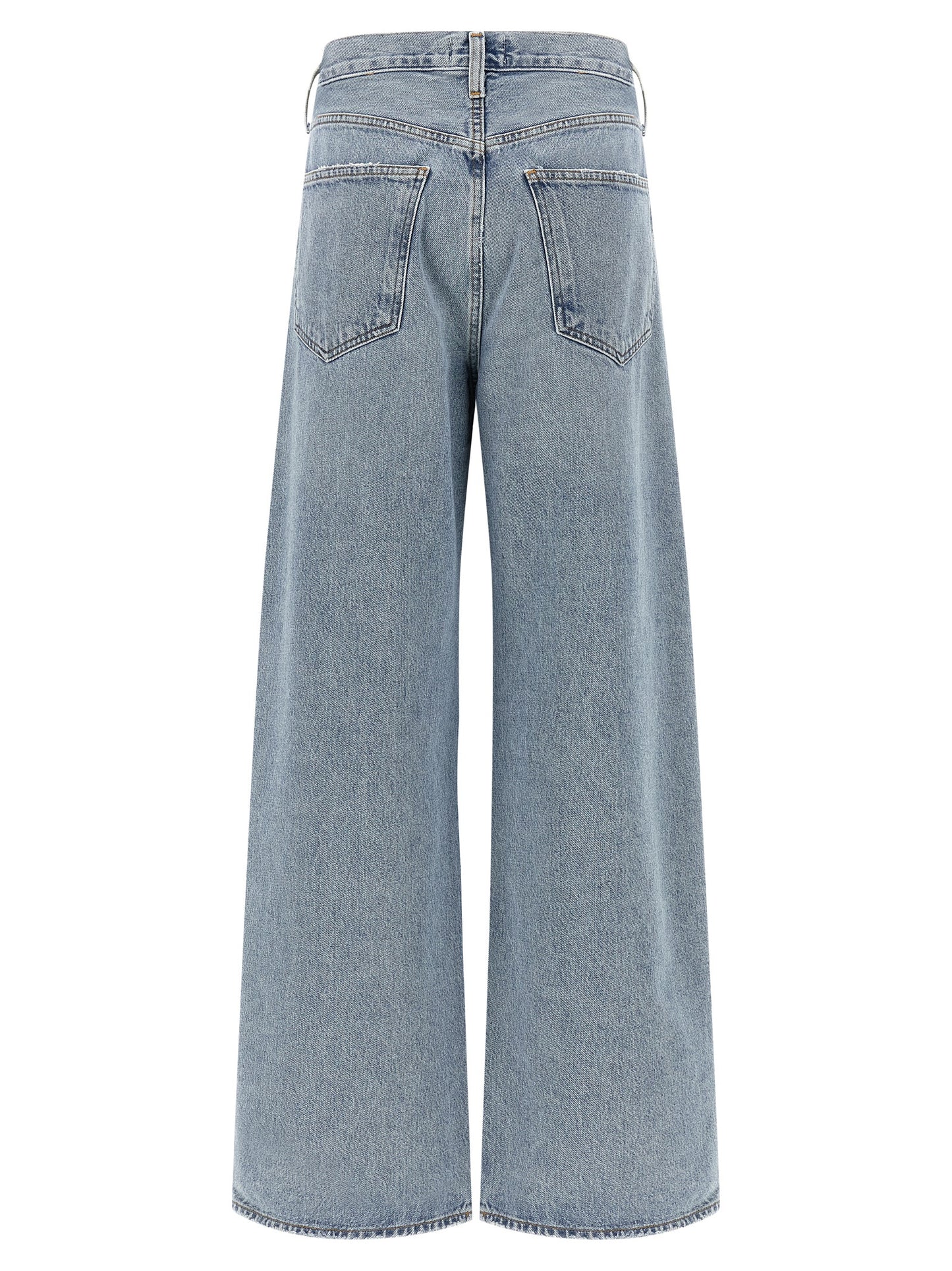 Agolde Blue Cotton Tapered Jeans