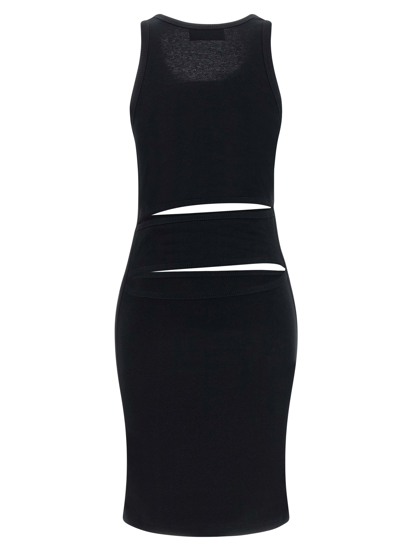 Coperni Black Organic Cotton Short Dress