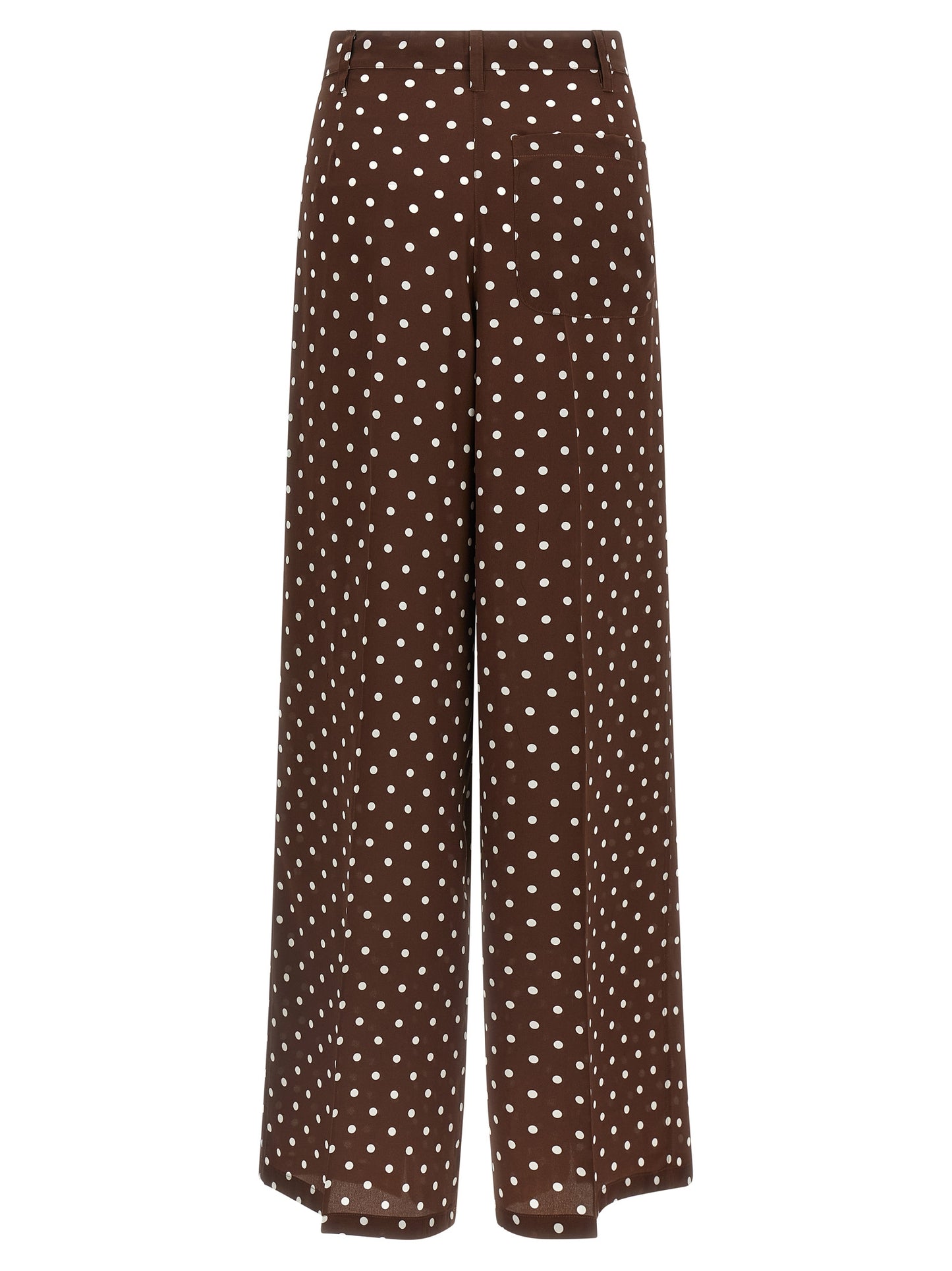 P.A.R.O.S.H. Brown Silk Casual Pants