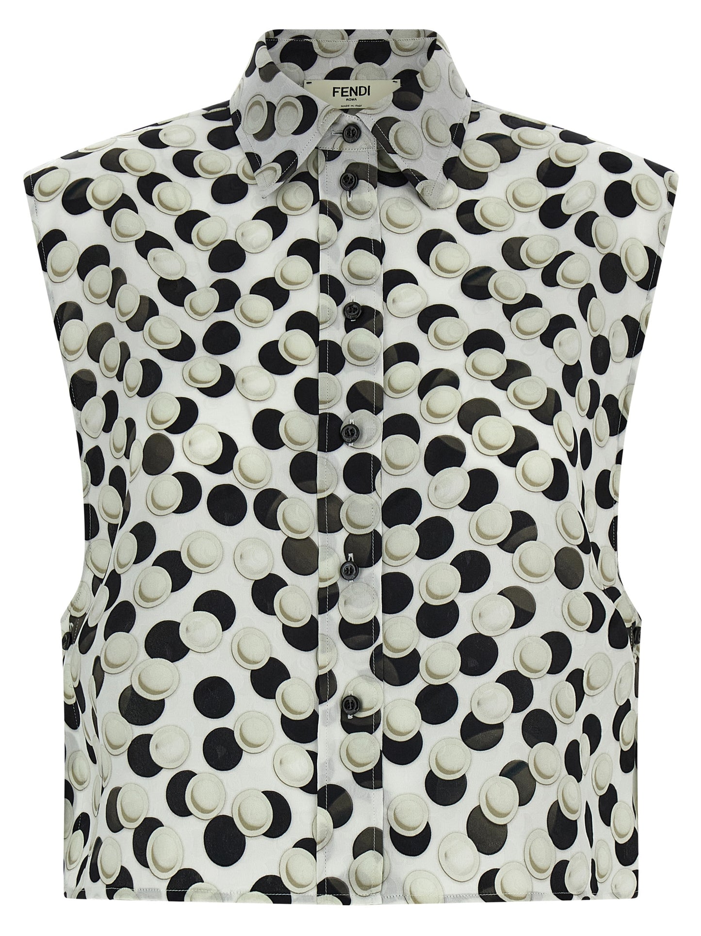 Fendi Multicolor Silk Pattern Shirt