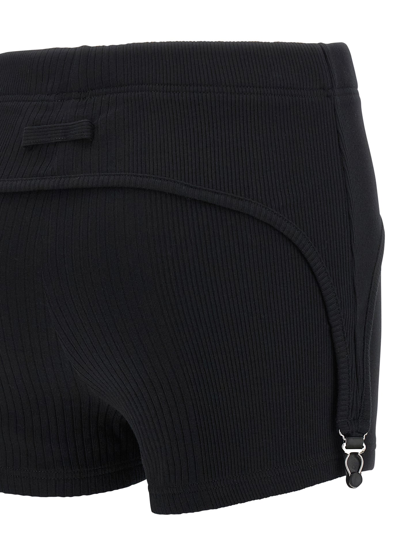 Jean Paul Gaultier Black Cotton Bermuda Shorts