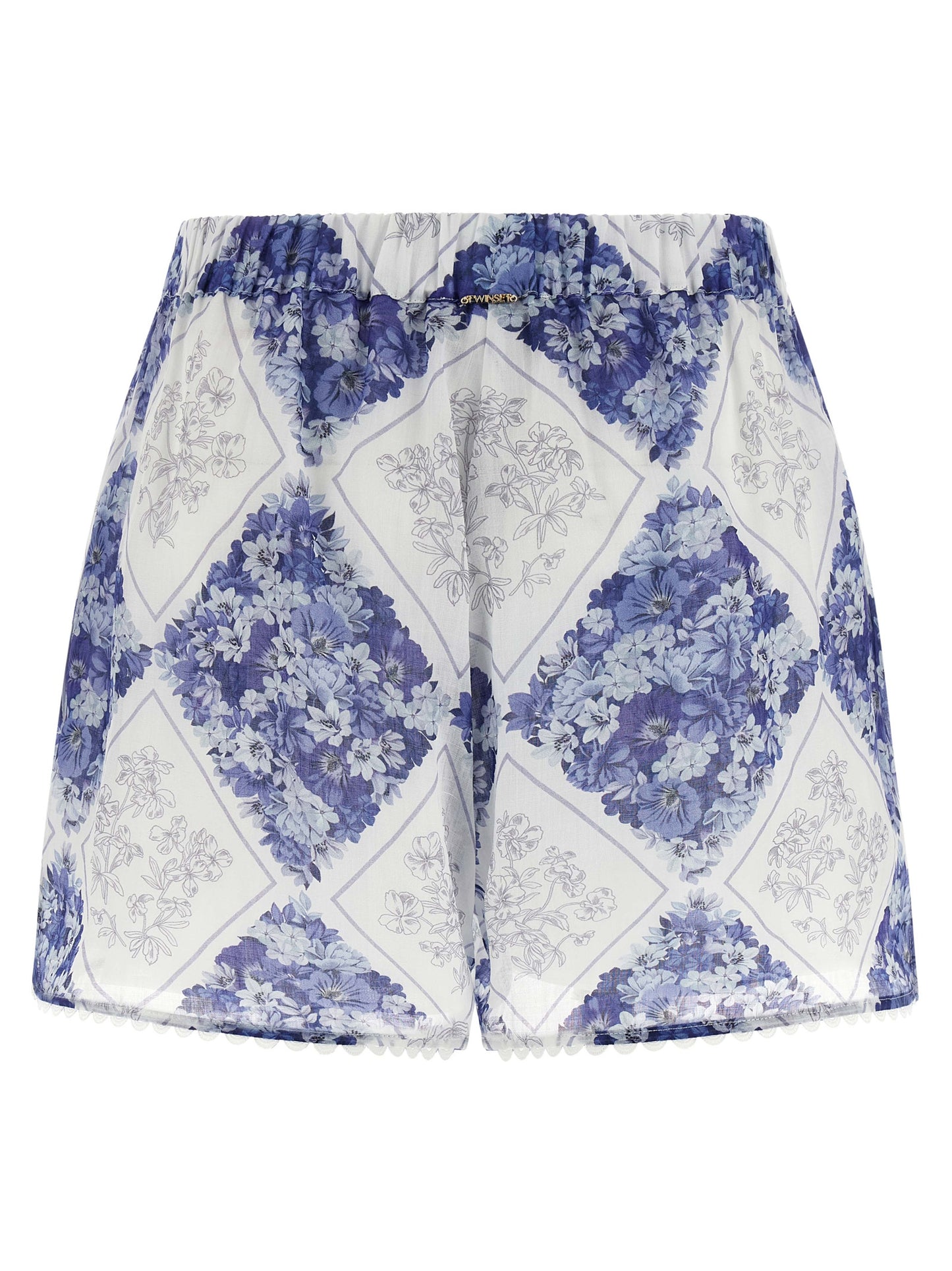 Twinset Blue Stingray Leather / Ray Skin Bermuda Shorts