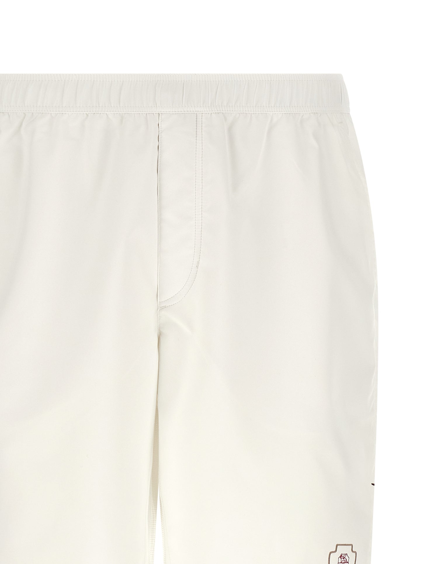 Brunello Cucinelli White Polyester Bermuda Shorts