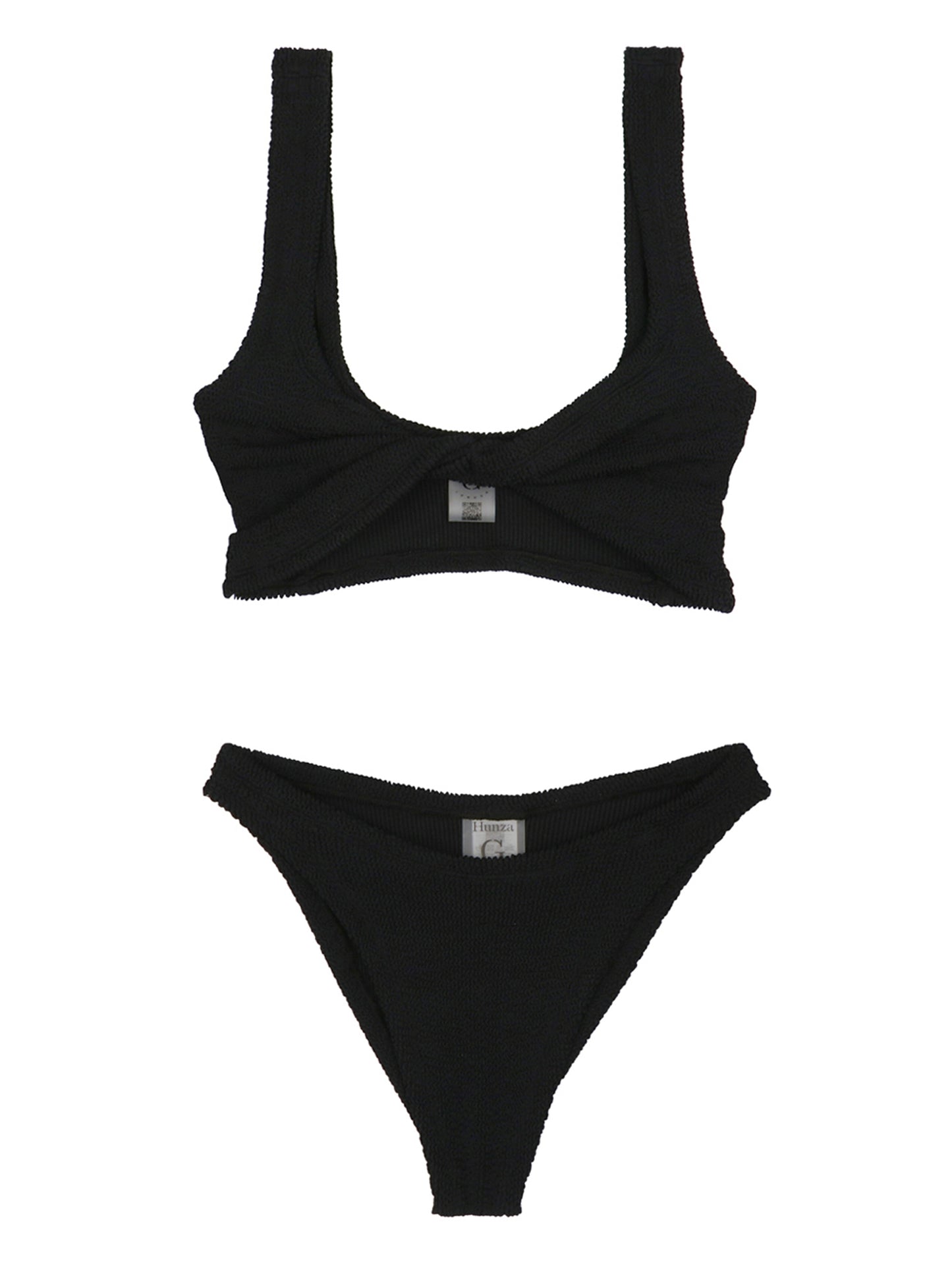 Hunza G Black Nylon Bikini