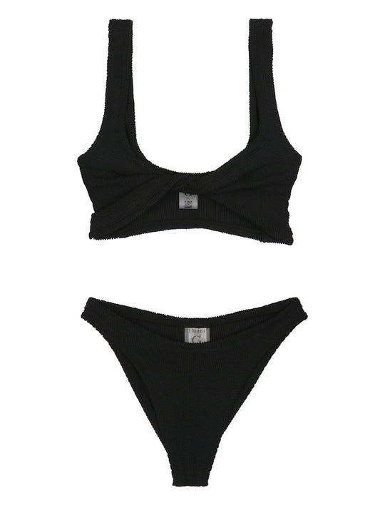 Hunza G Black Nylon Bikini