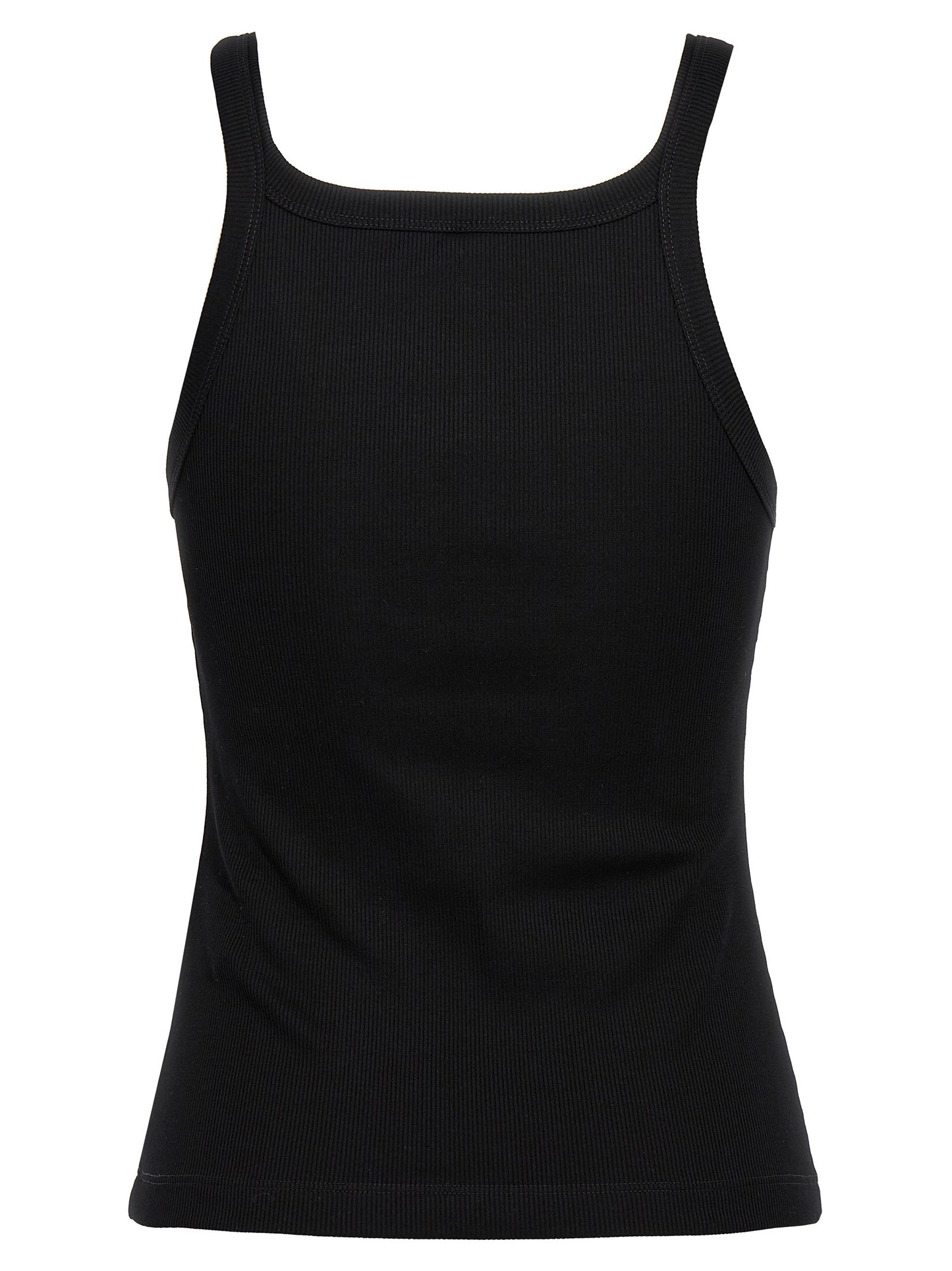 Fendi Black Cotton Sleeveles T-Shirt