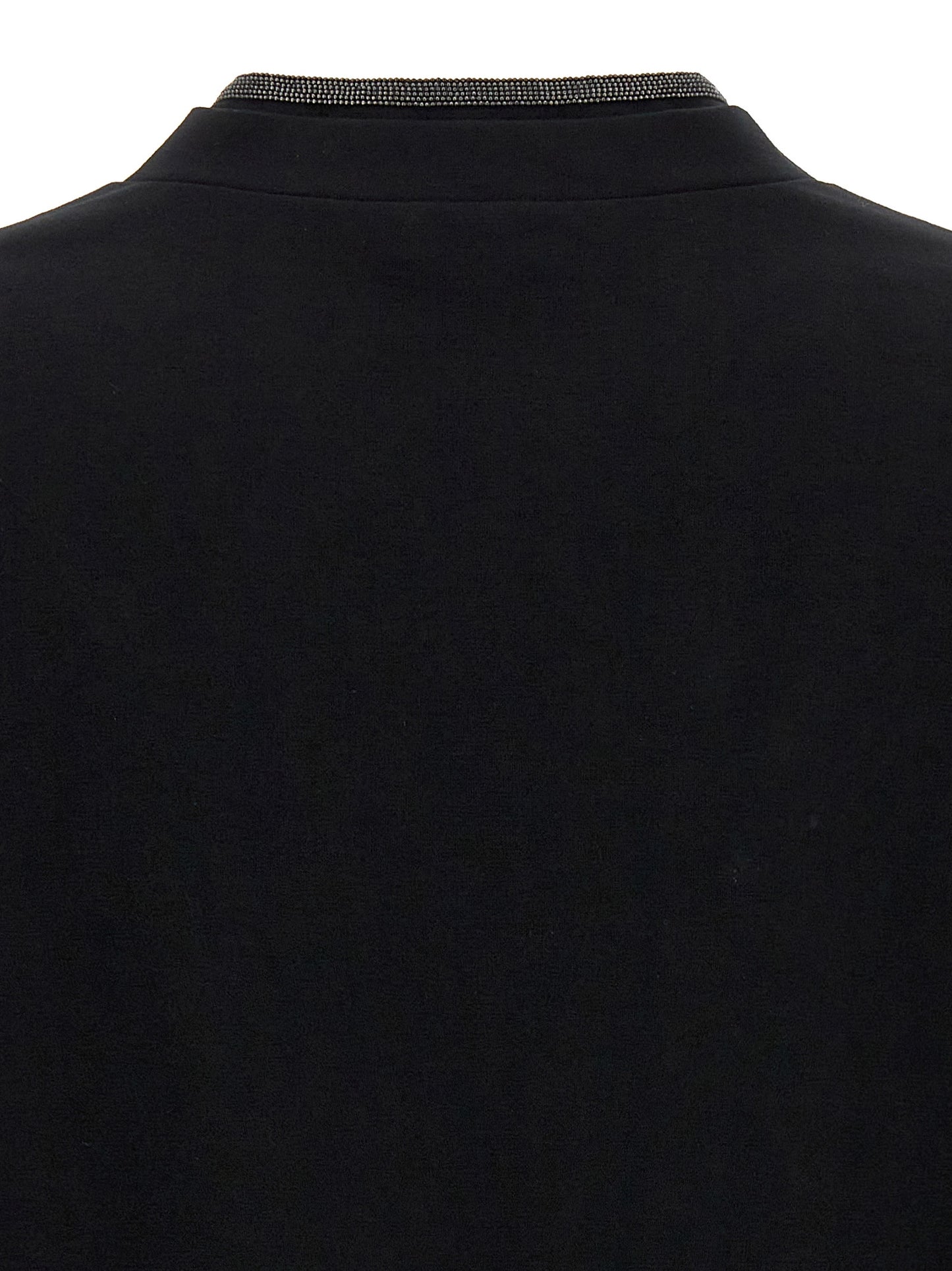 Brunello Cucinelli Black Cotton T-Shirt