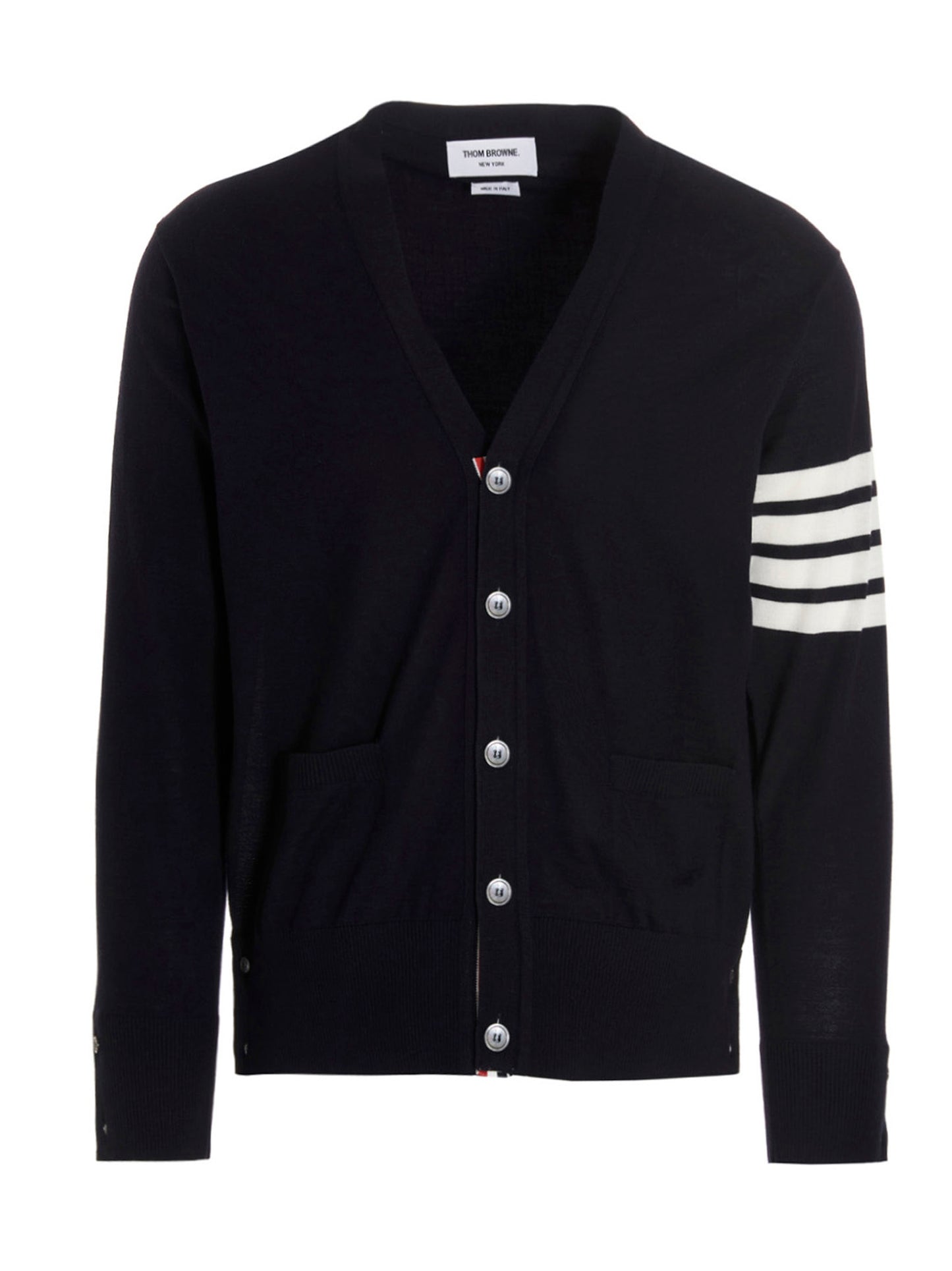 Thom Browne Blue Merino Wool Cardigan