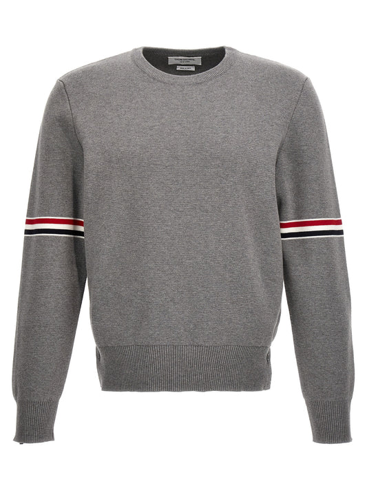 Thom Browne Gray Cotton Cardigan
