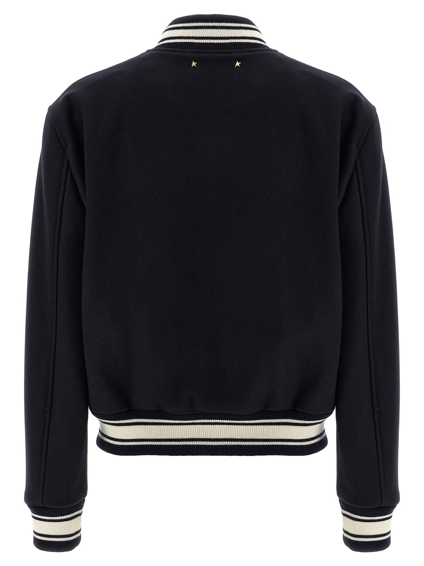 Golden Goose Blue Virgin Wool Bomber