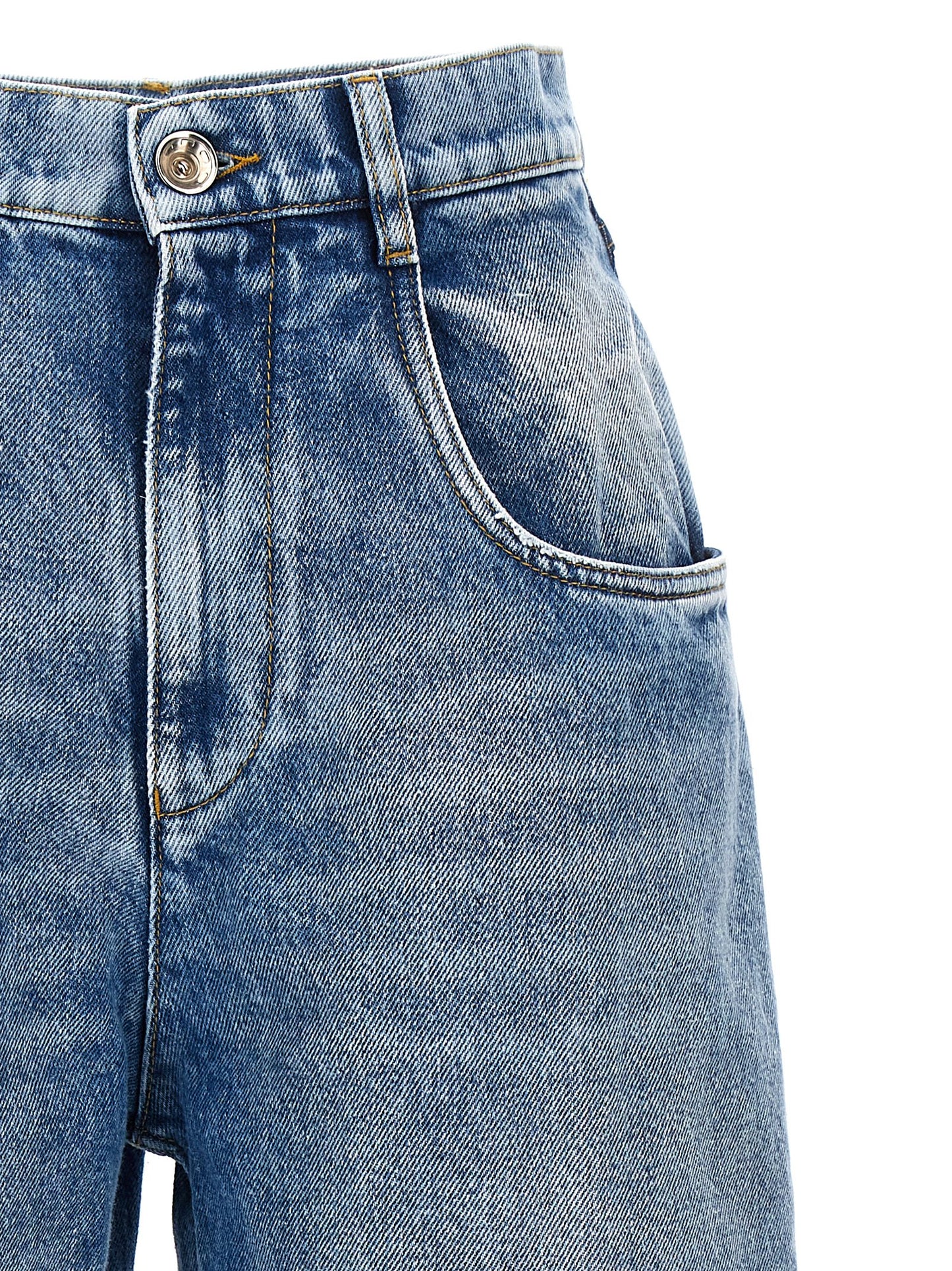 Maison Margiela Blue Cotton Straight-Leg Jeans