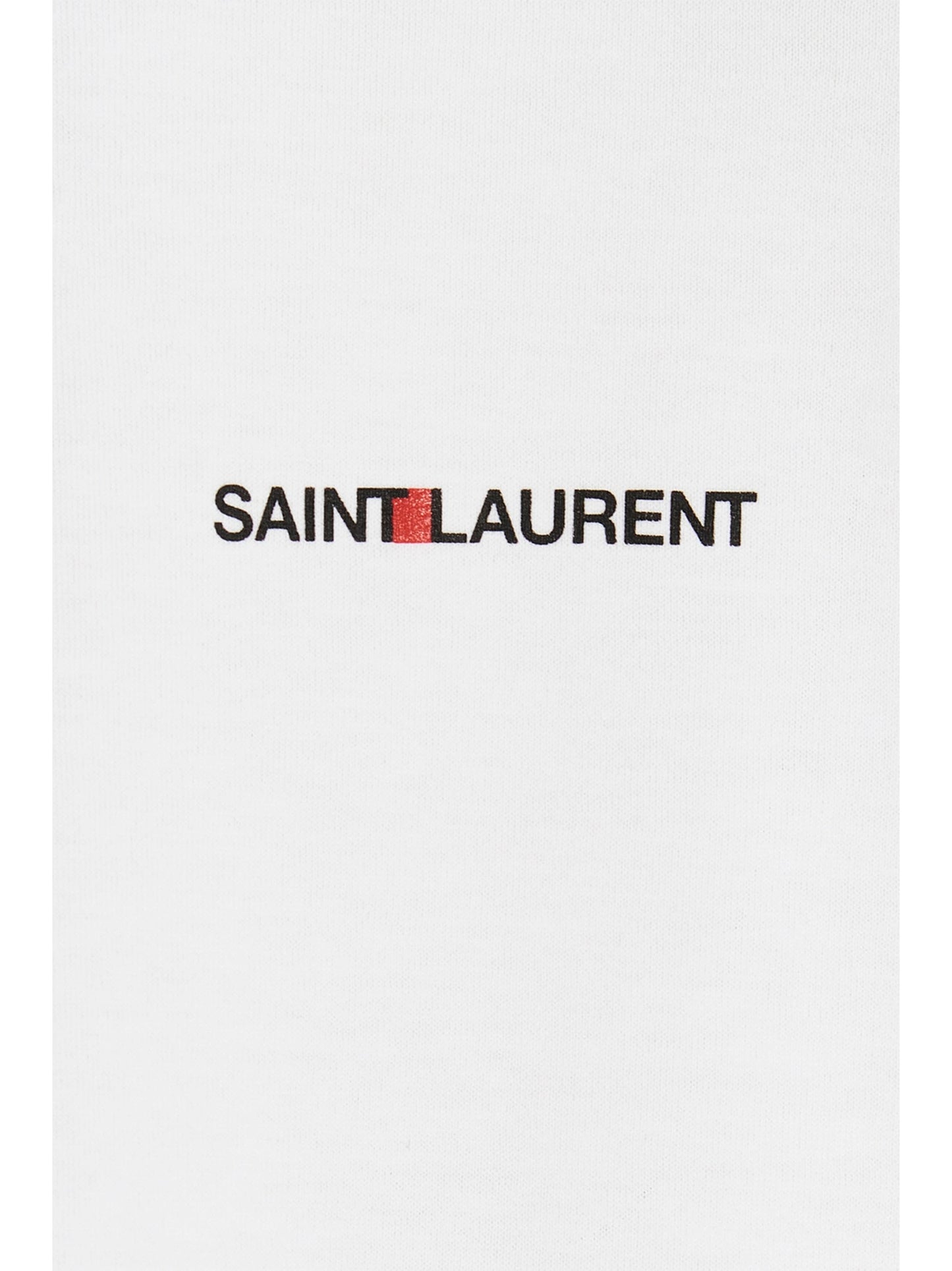 Saint Laurent White Cotton T-Shirt