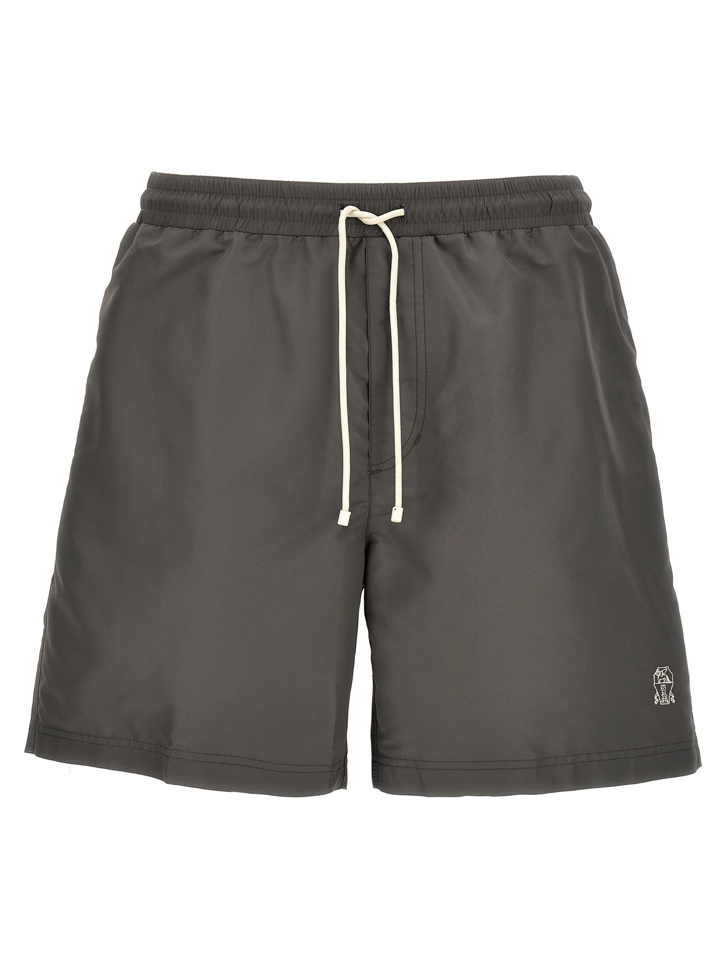 Brunello Cucinelli Gray Polyester Shorts