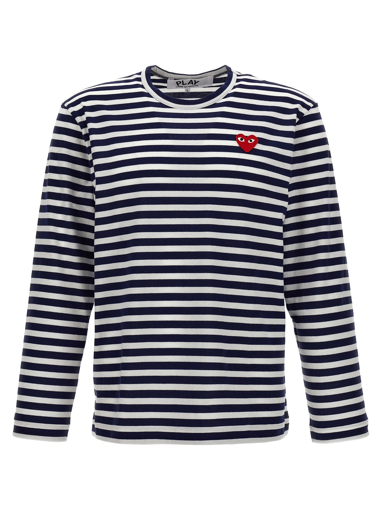 Comme Des Garçons Play Blue Cotton Long Sleeve T-Shirt