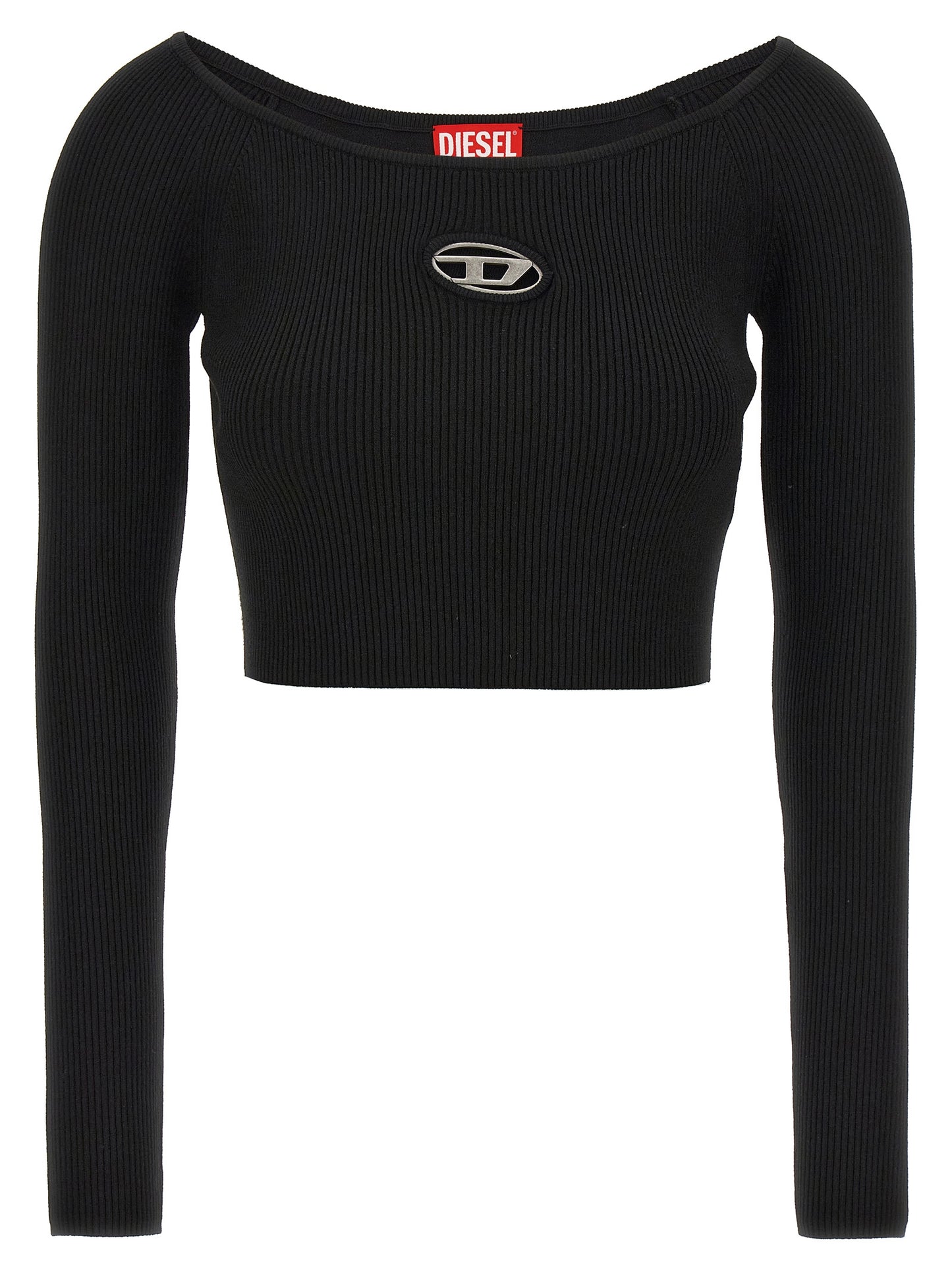 Diesel Black Viscose Cardigan