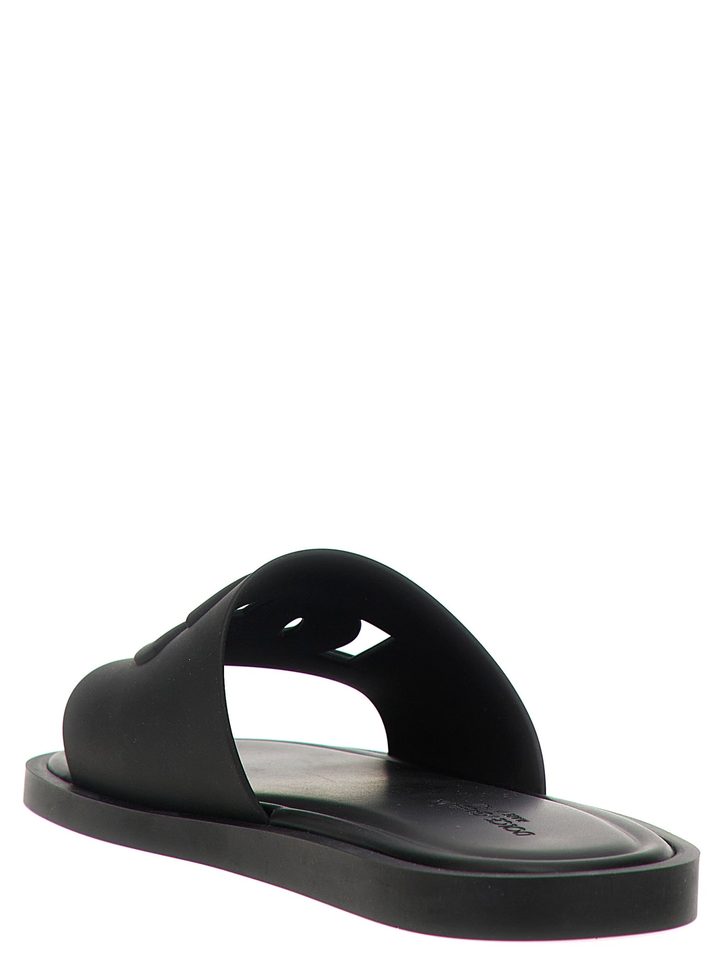Dolce & Gabbana Black Polyethylene Slides