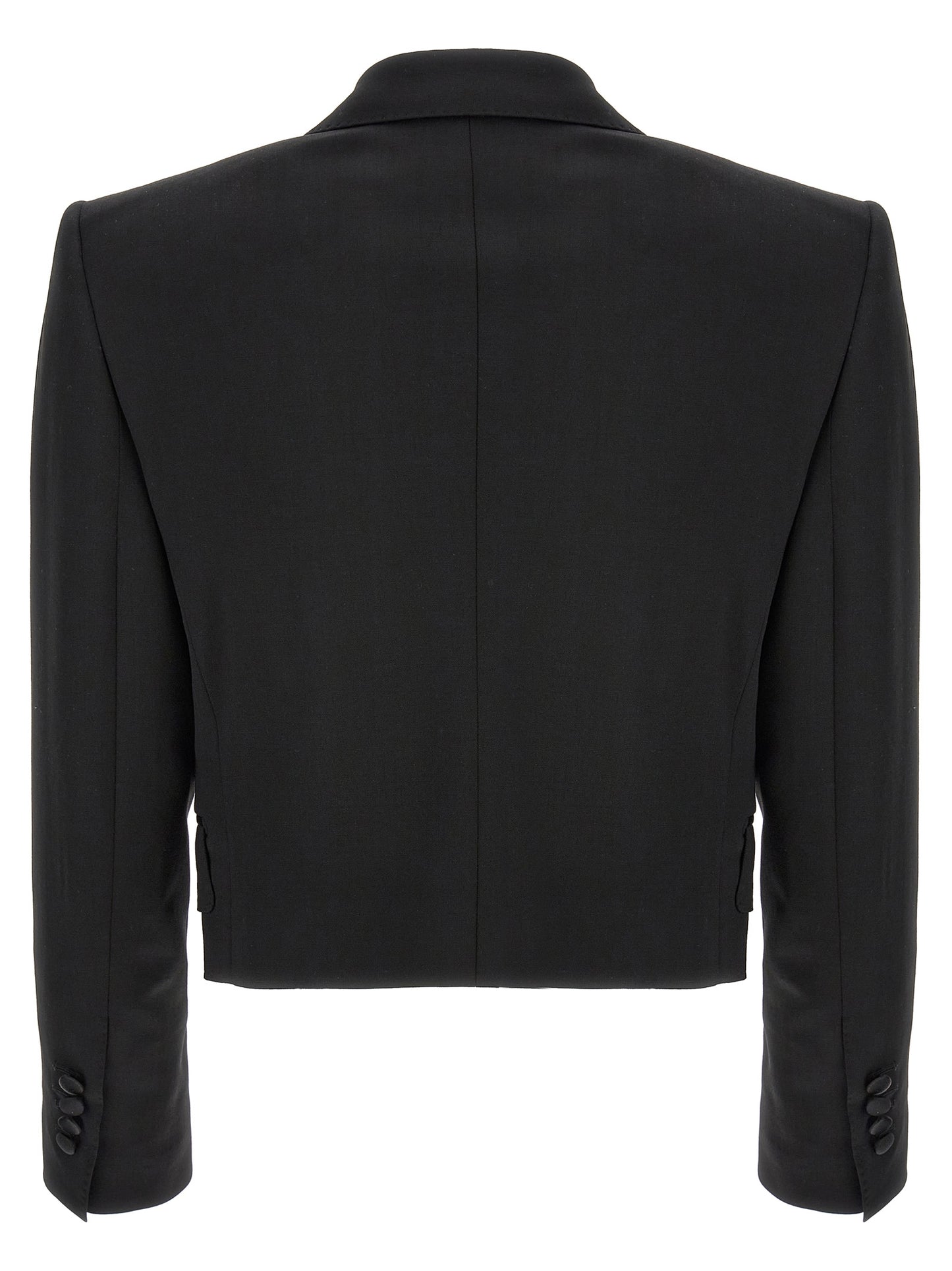 Dolce & Gabbana Black Virgin Wool Blazer