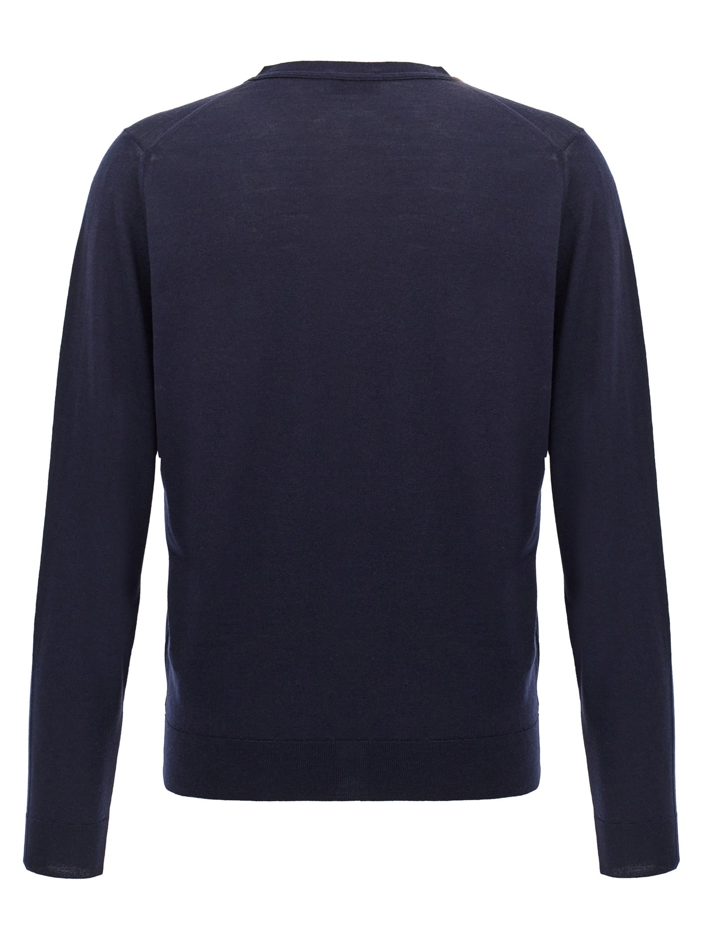 JOHN SMEDLEY Blue Wool Cardigan