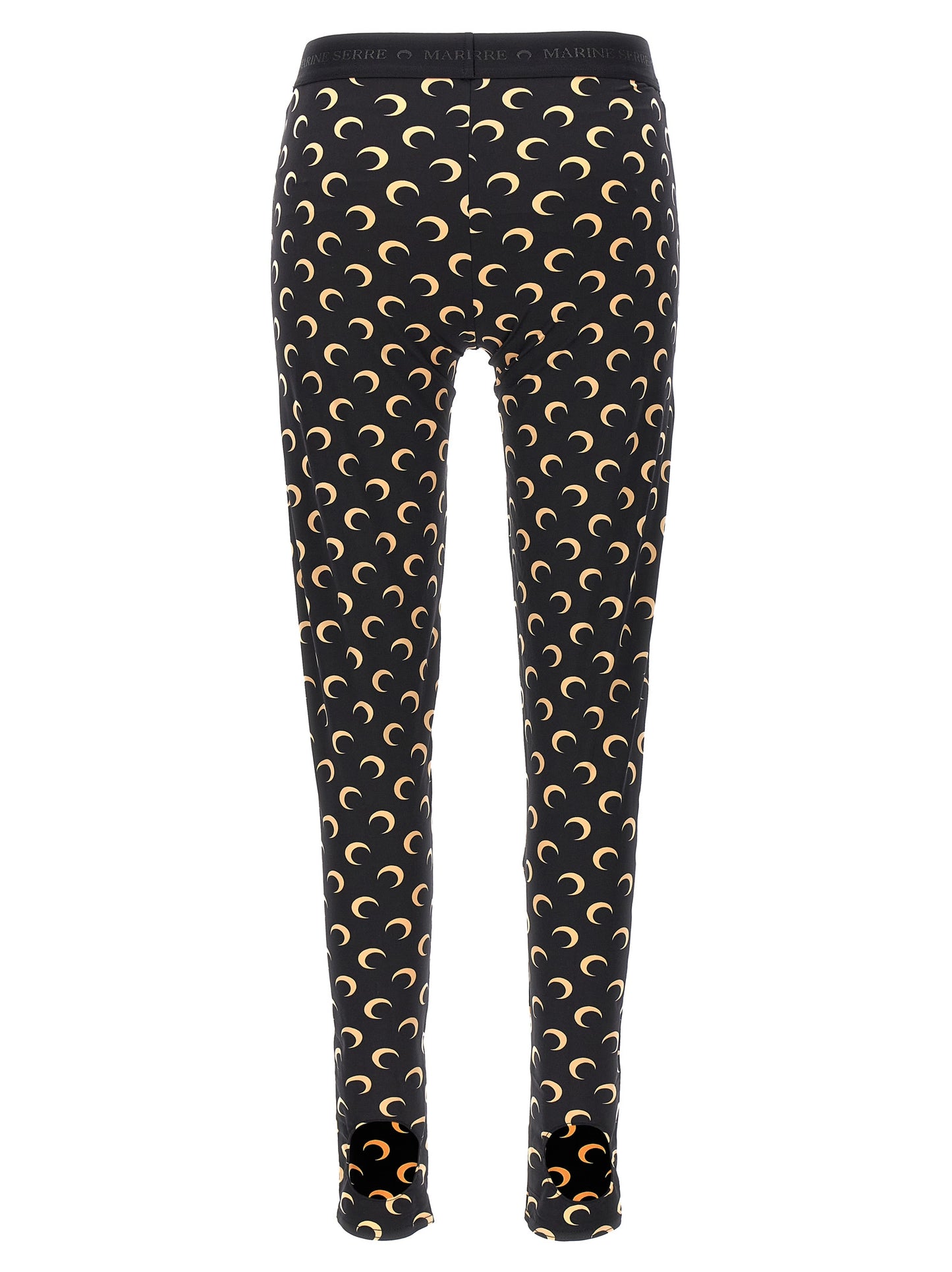 Marine Serre Black Polyamide Leggings