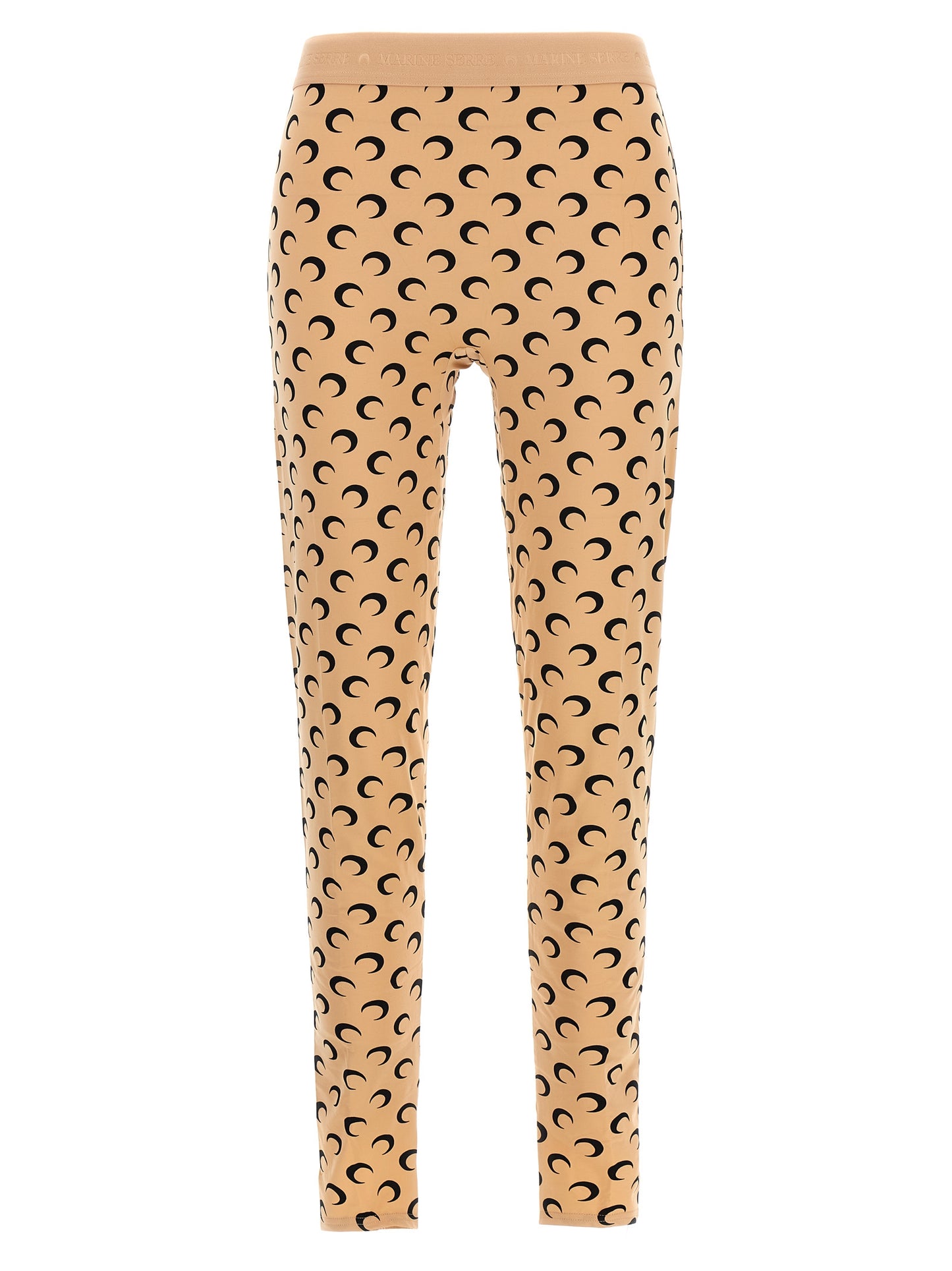 Marine Serre Beige Polyamide Leggings