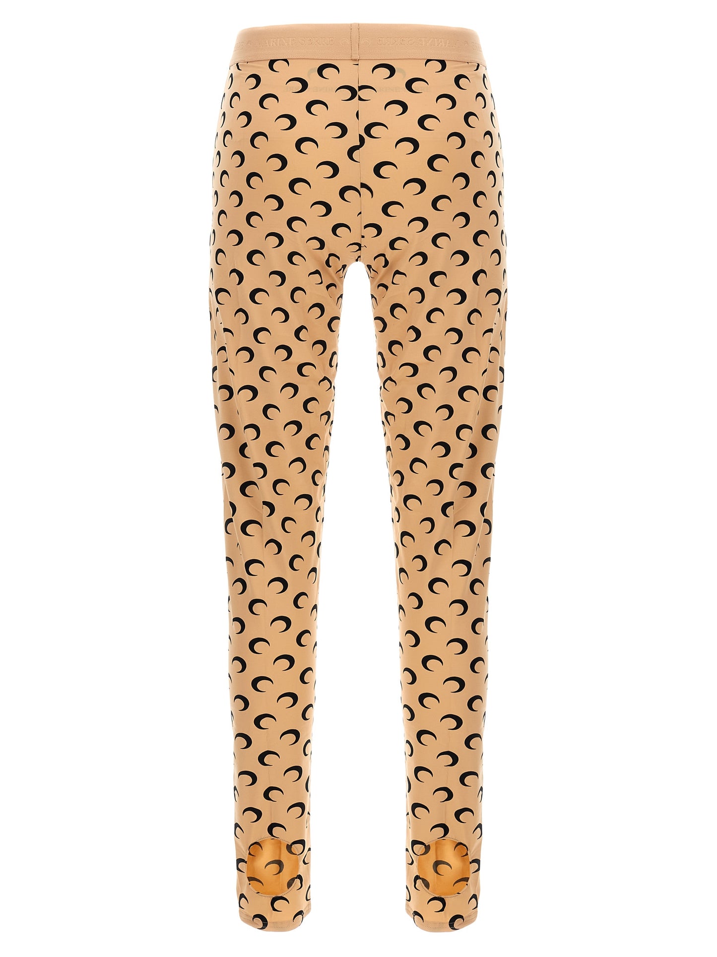 Marine Serre Beige Polyamide Leggings