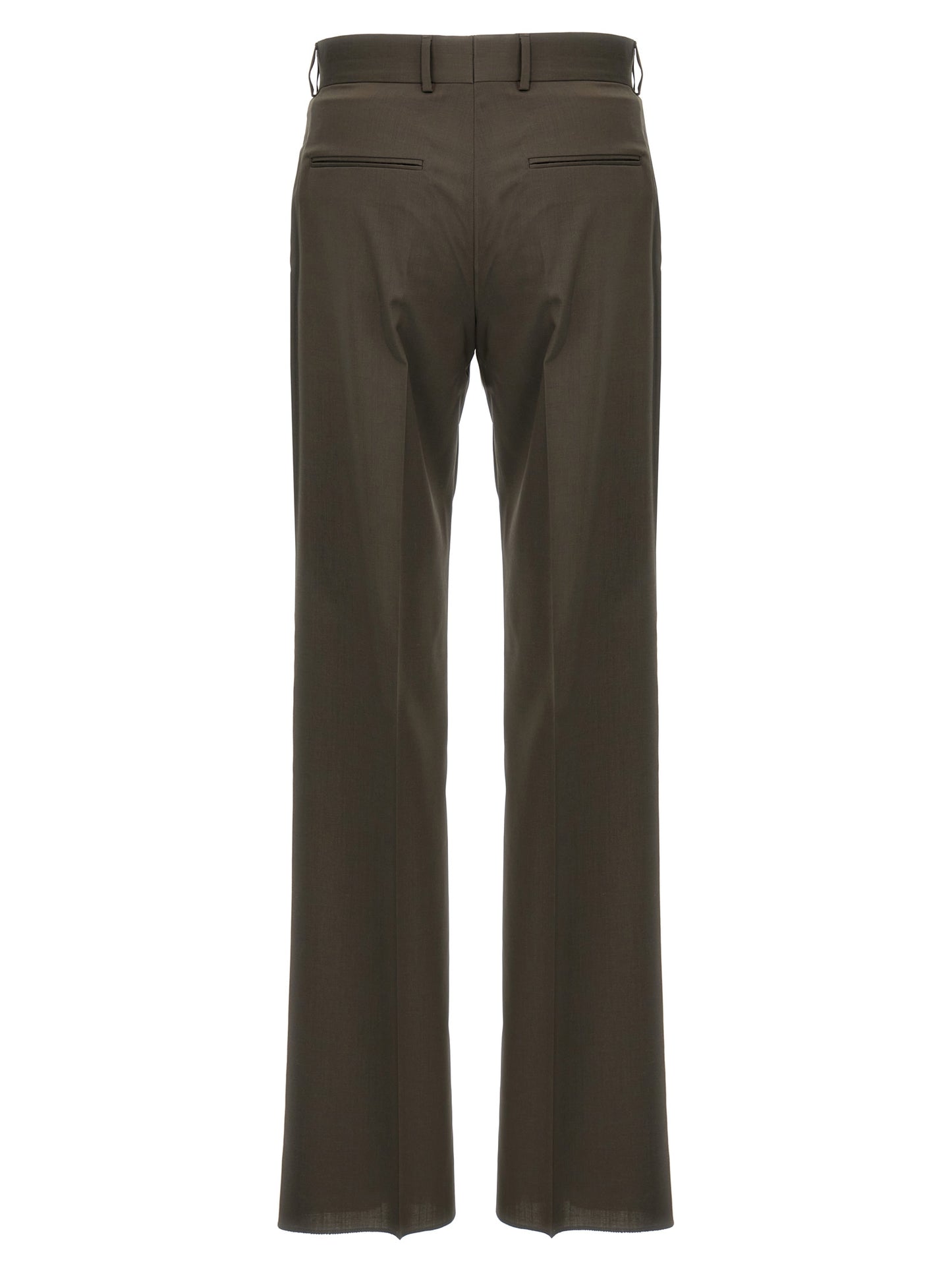 Fendi Bicolor Wool Dress Pants