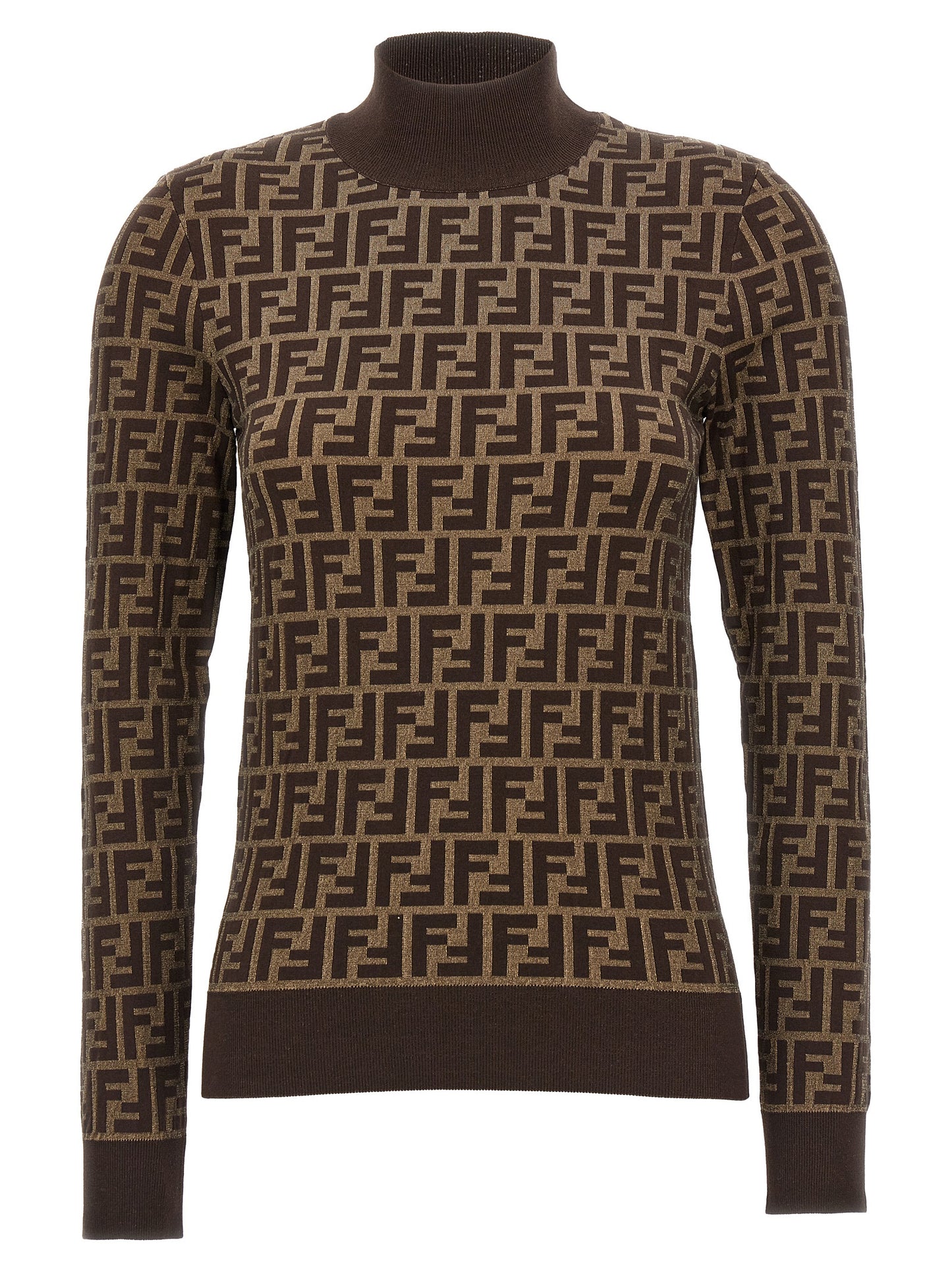 Fendi Brown Cotton Cardigan