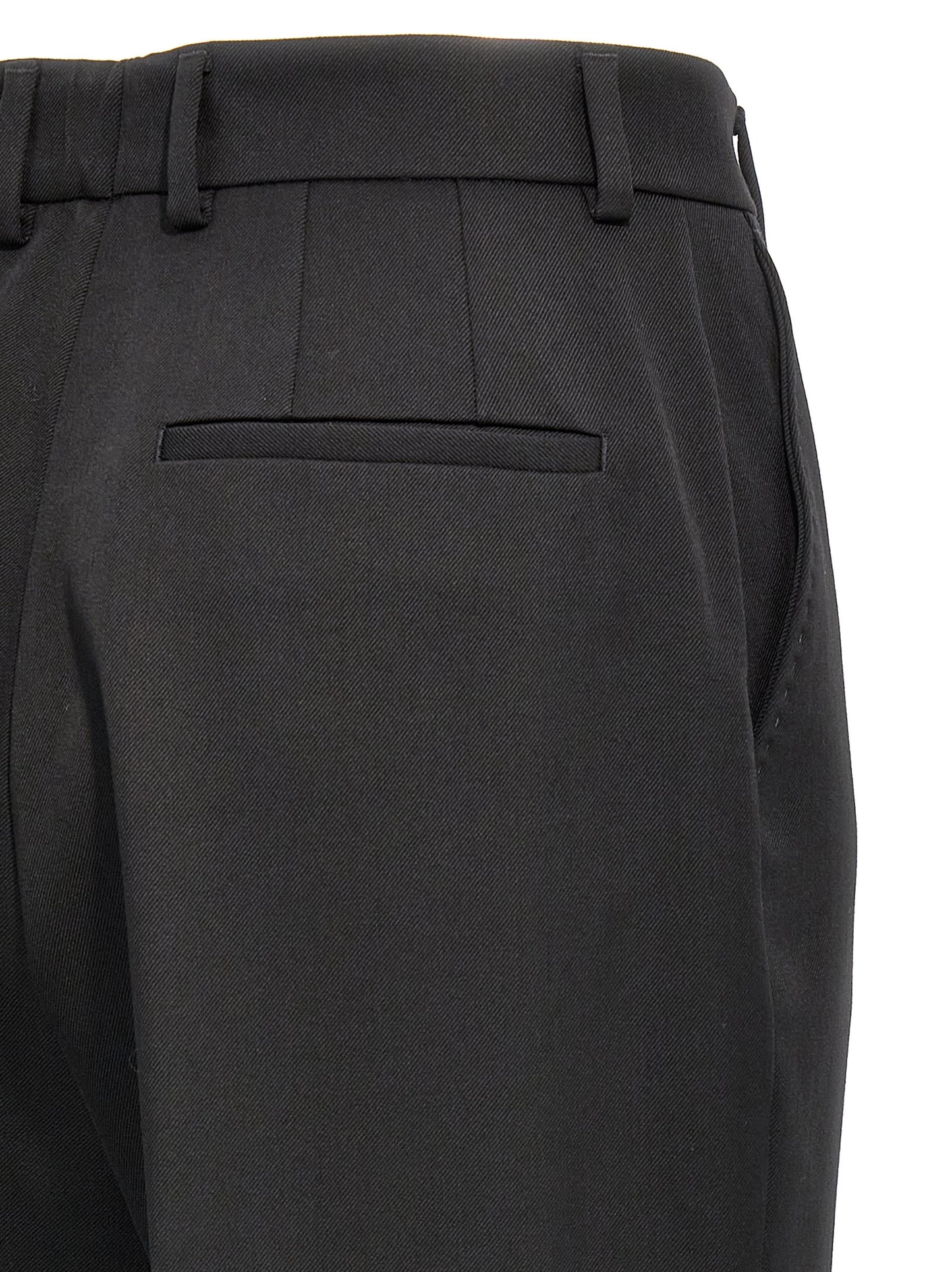 Dolce & Gabbana Black Virgin Wool Dress Pants