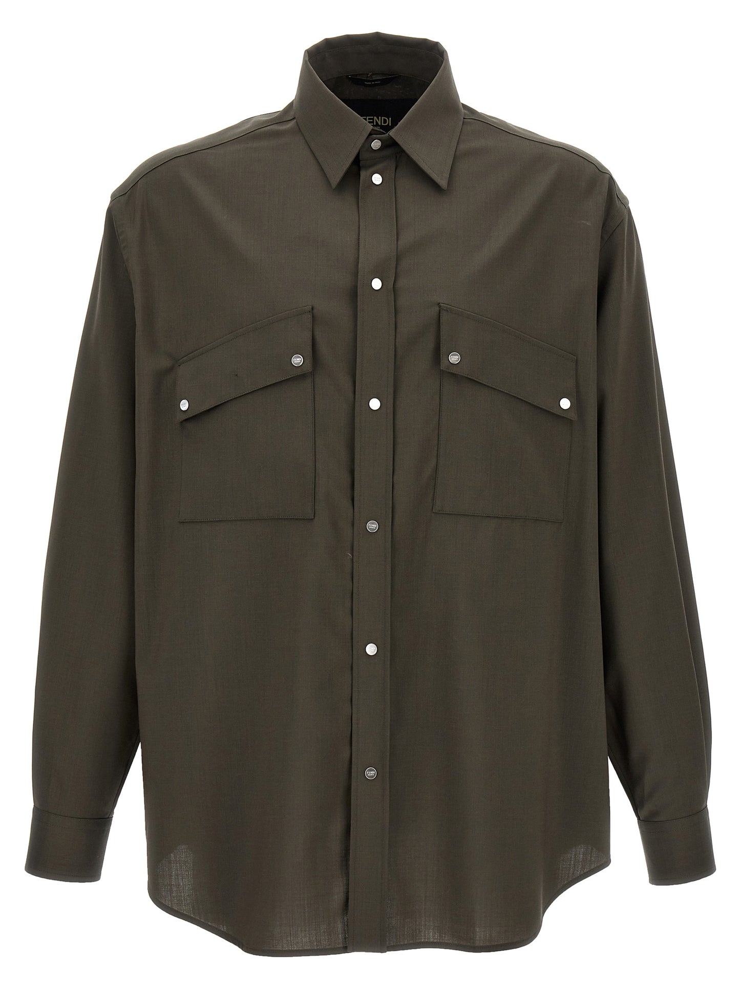 Fendi Bicolor Wool Blouse